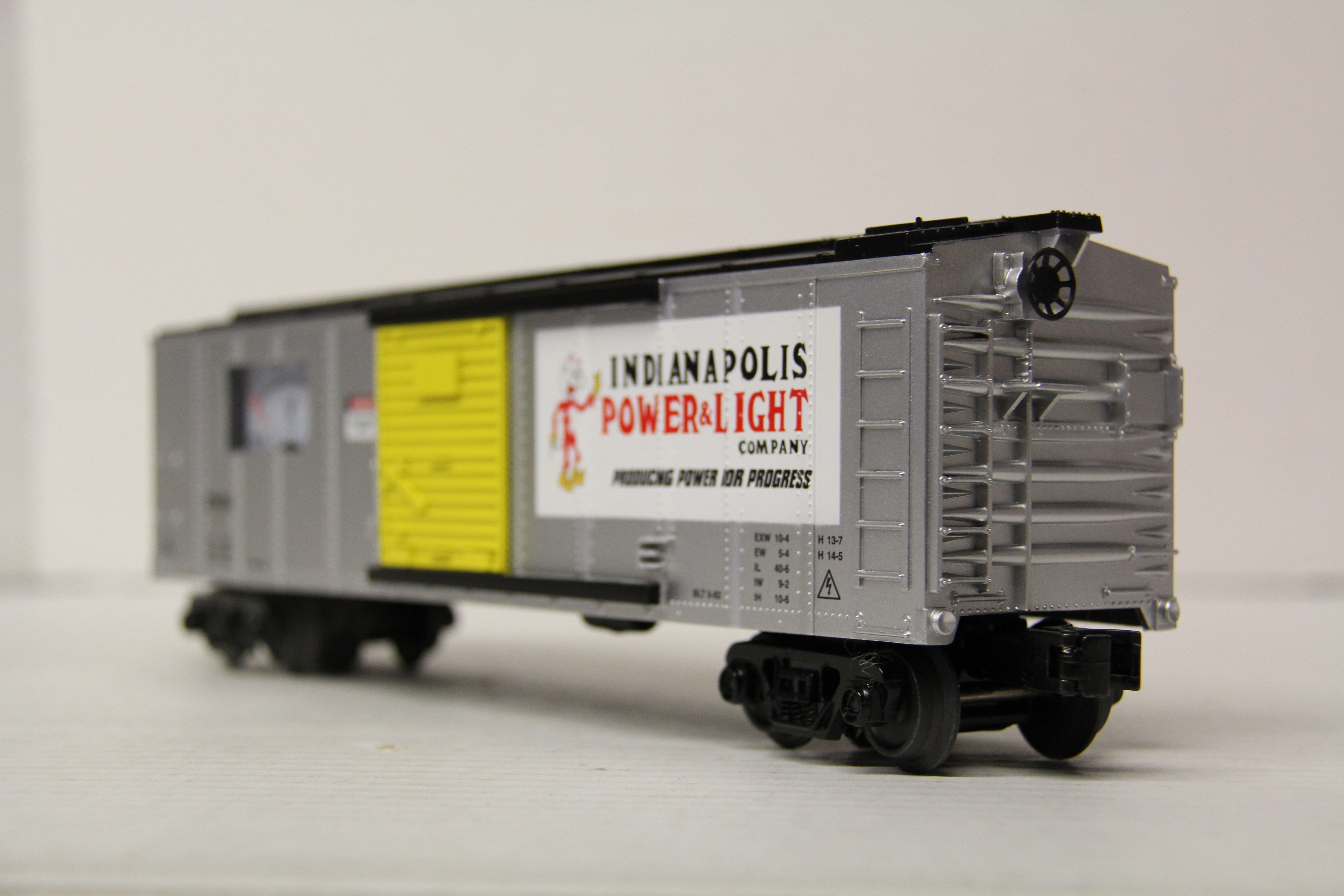 Rail King 30-74945 Indianapolis Power & Light Box Car w/ Power Meter-Second hand-M6597