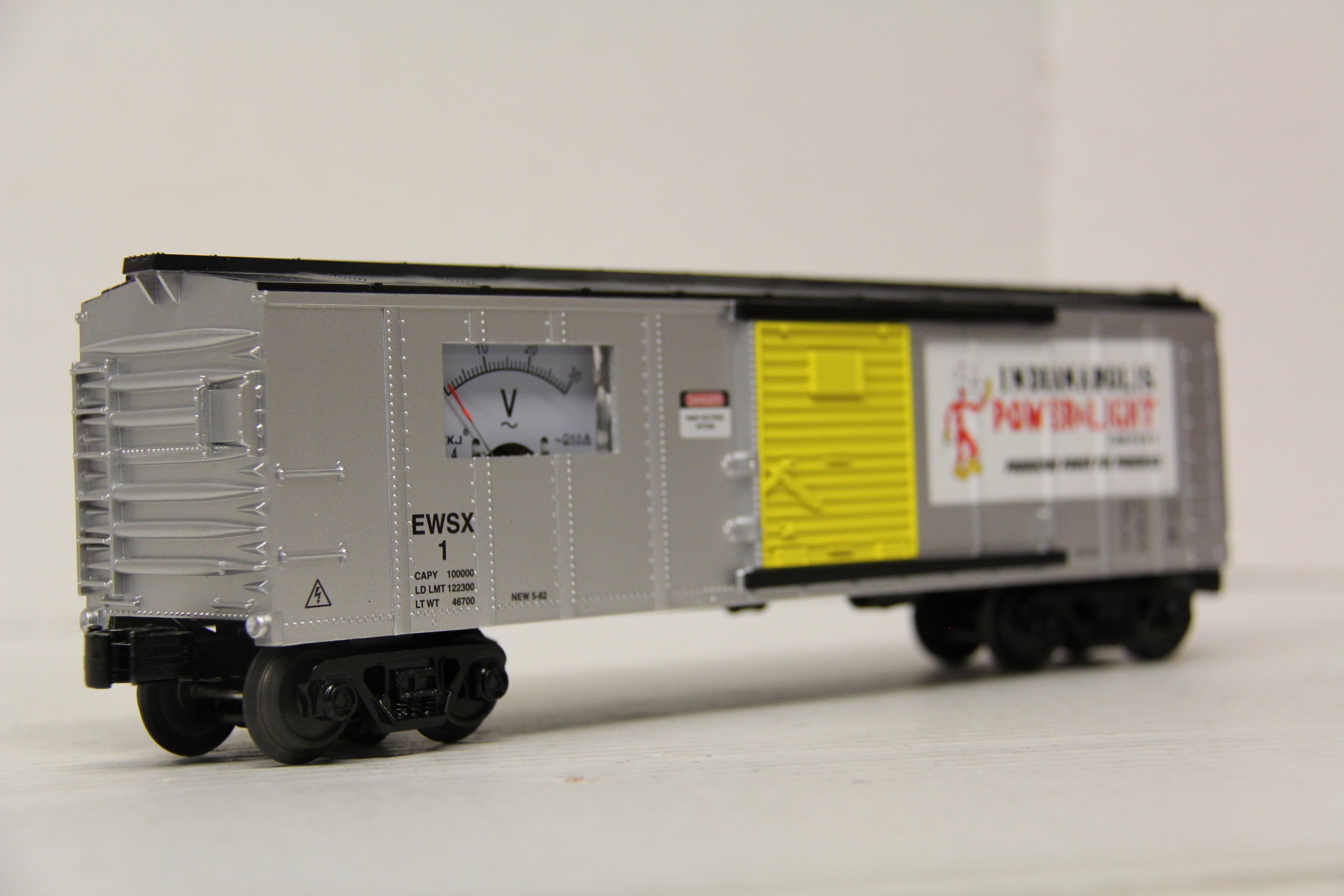 Rail King 30-74945 Indianapolis Power & Light Box Car w/ Power Meter-Second hand-M6597