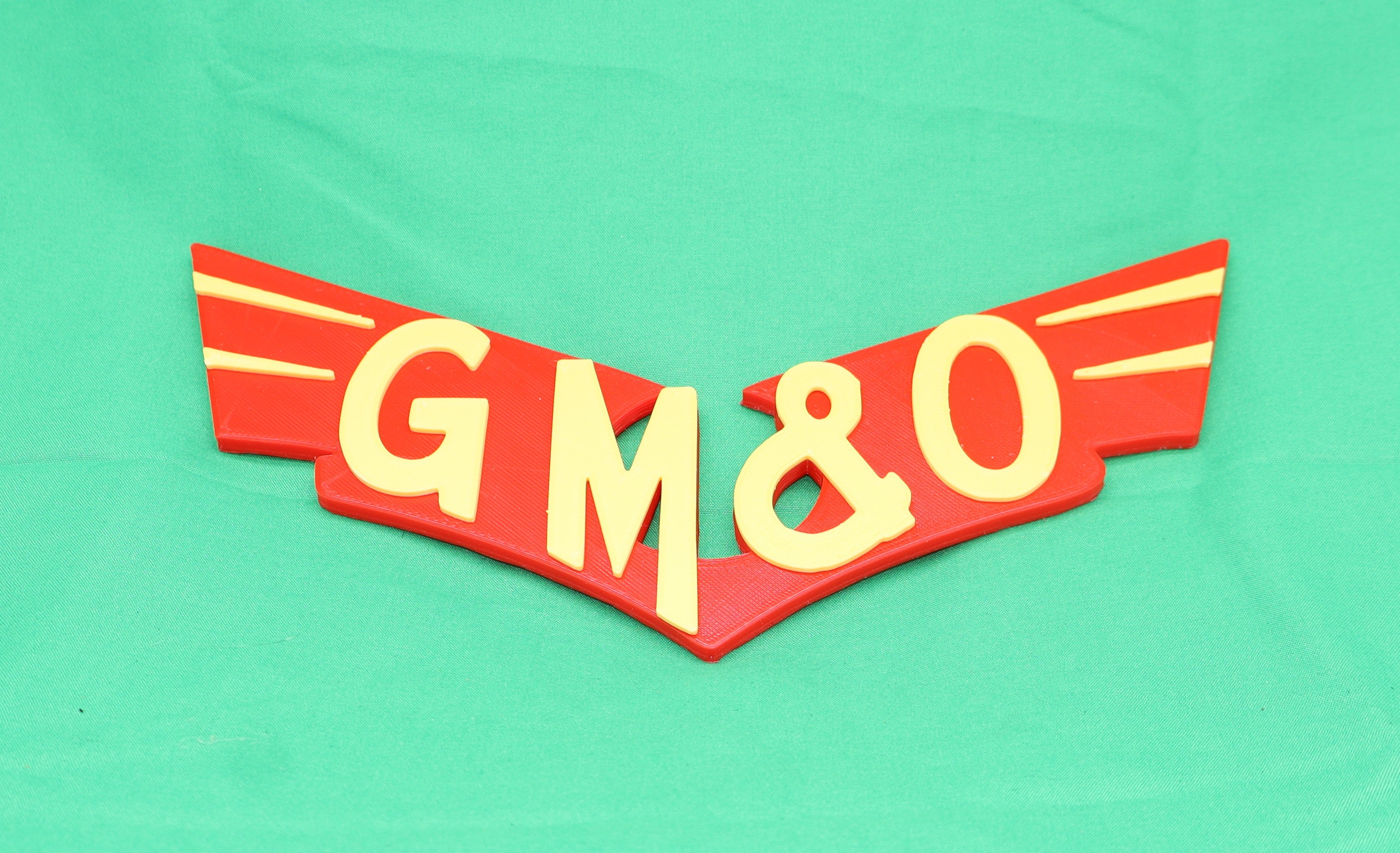 Trackside 3D #53 - 3D Printed Railroad Signs "Gulf, Mobile & Ohio" (GM&O)