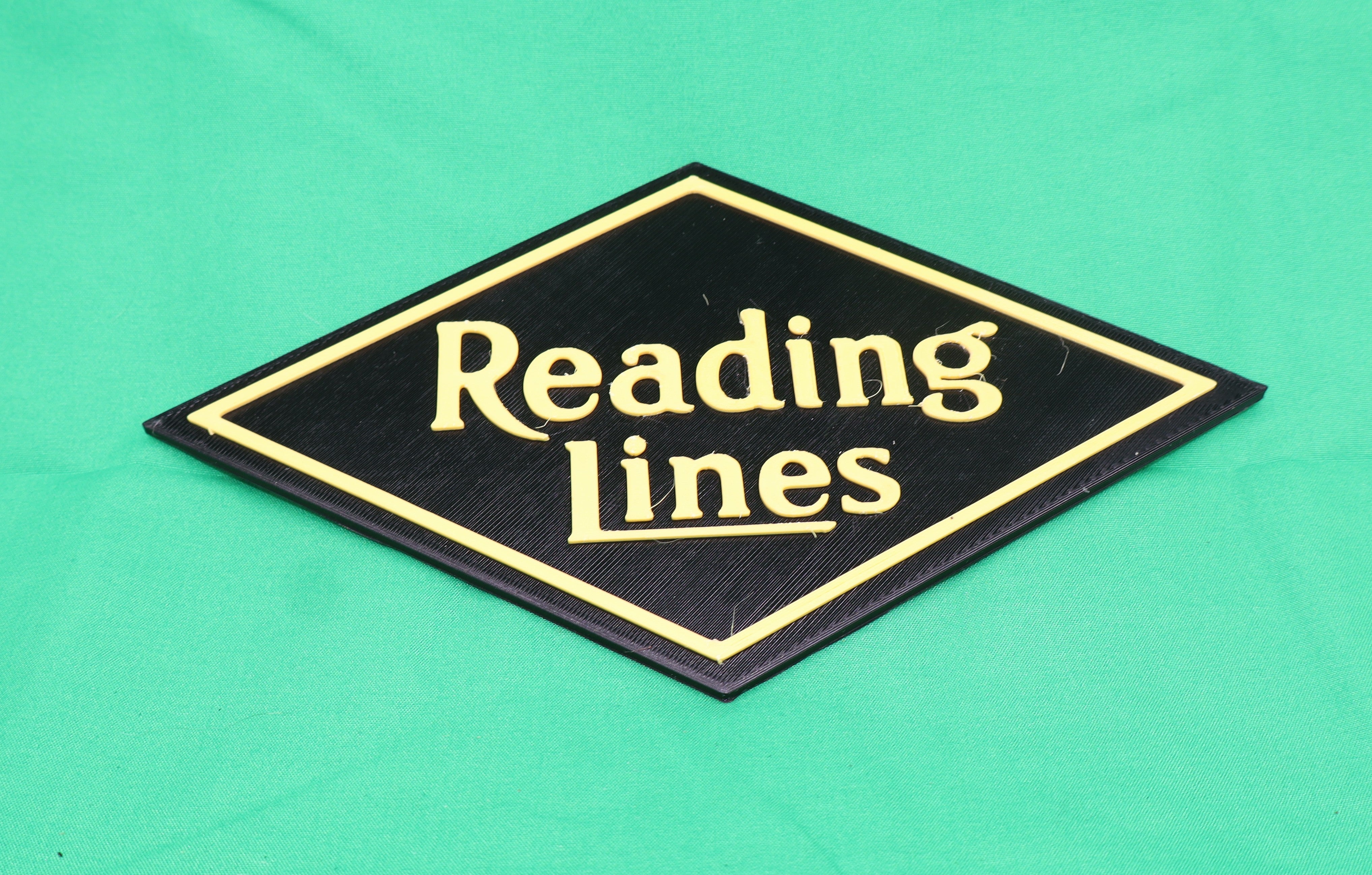 Trackside 3D #49 - 3D Printed Railroad Signs "Reading Lines"