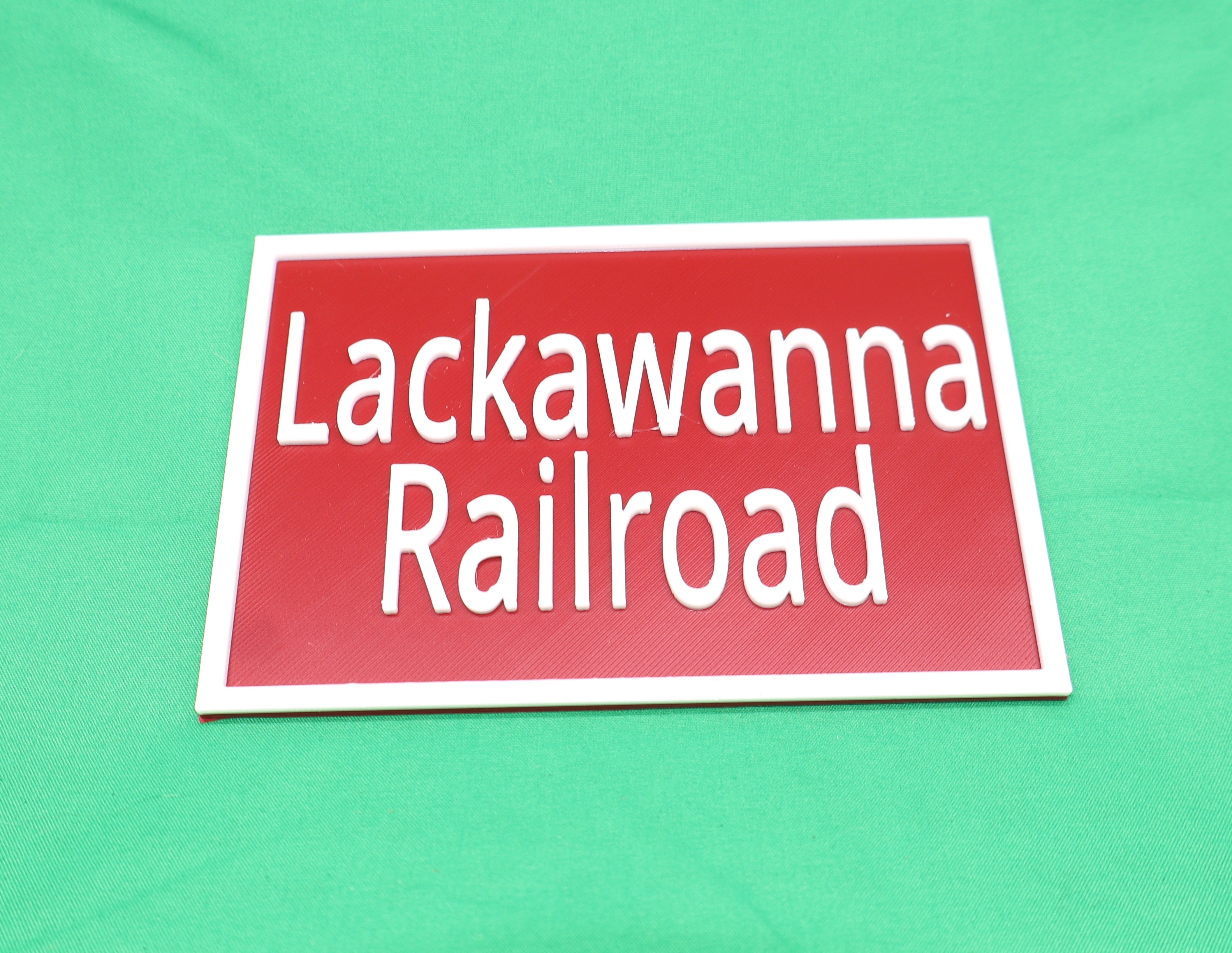 Track Side Sign Trackside 3D #51 - 3D Printed Railroad Signs