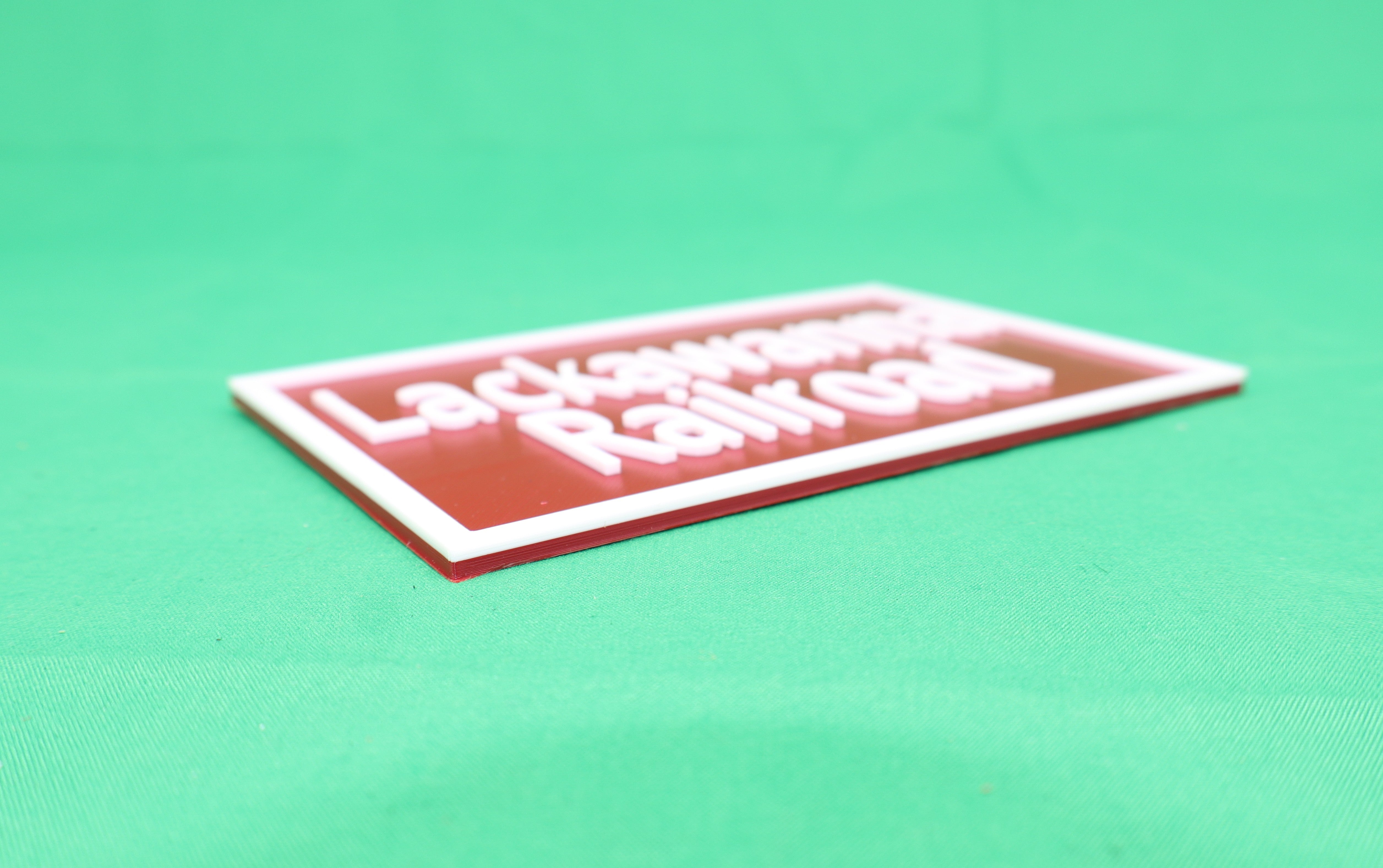 Trackside 3D #51 - 3D Printed Railroad Signs "Lackawanna Railroad"