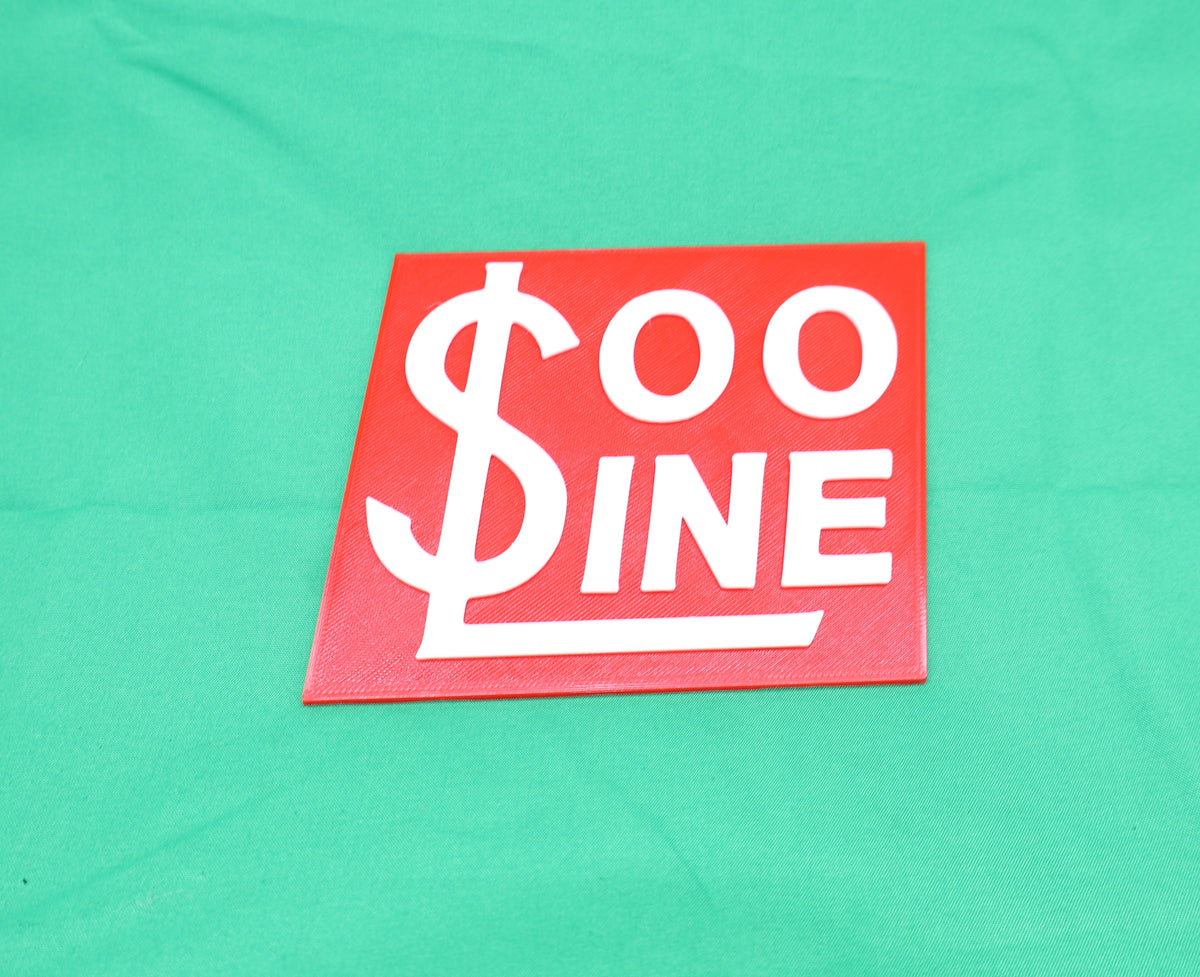 Trackside 3D #52 - 3D Printed Railroad Signs "Soo Line"