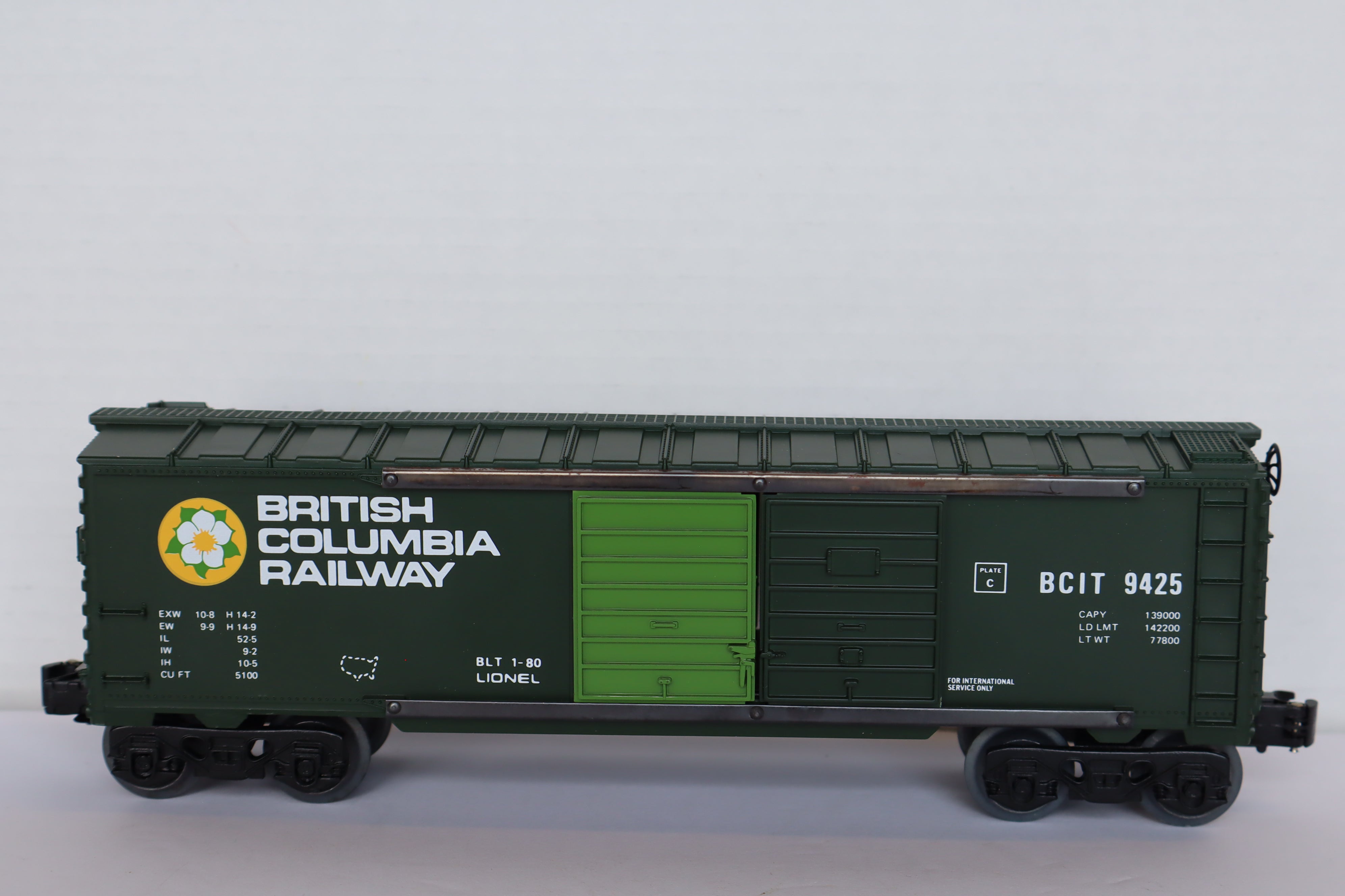 Lionel 6-9425 British Columbia Box Car-Second hand-M8048