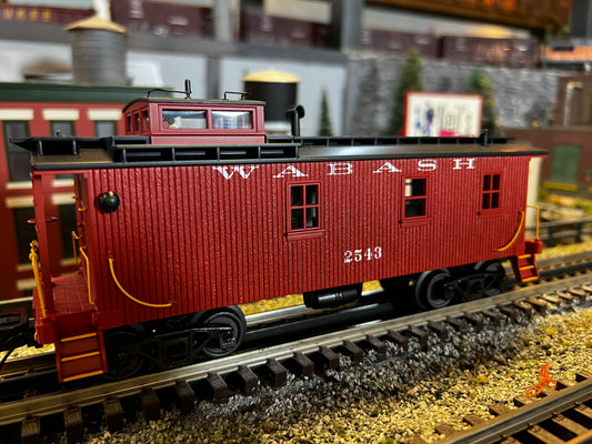 MTH 20-91825 - 35' Woodside Caboose "Wabash" #2543 - Custom Run for MrMuffin'sTrains - MrMuffin'sTrains
