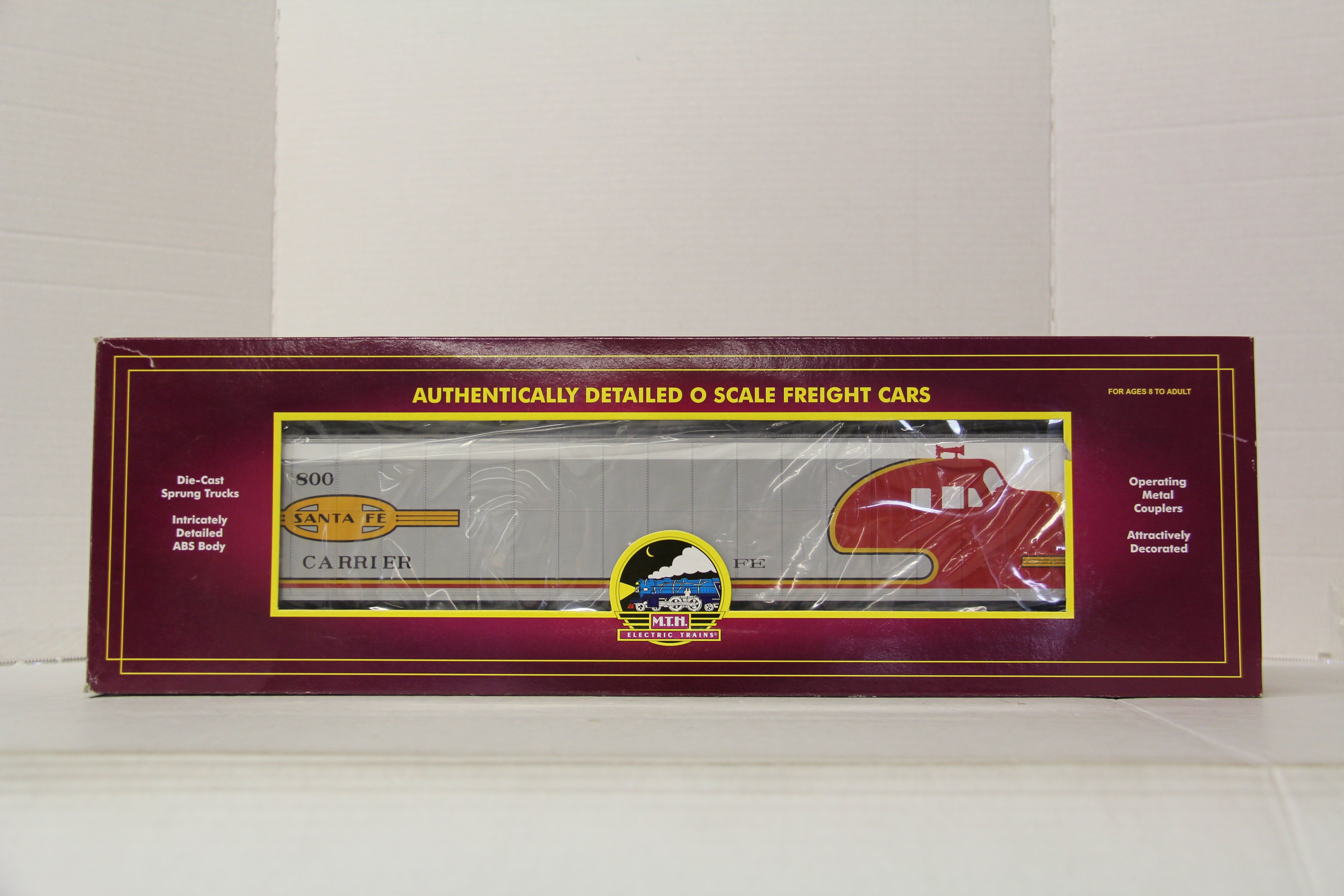 MTH 20-98345 Santa Fe 75' Auto Train Auto Carrier-Second hand-M6615