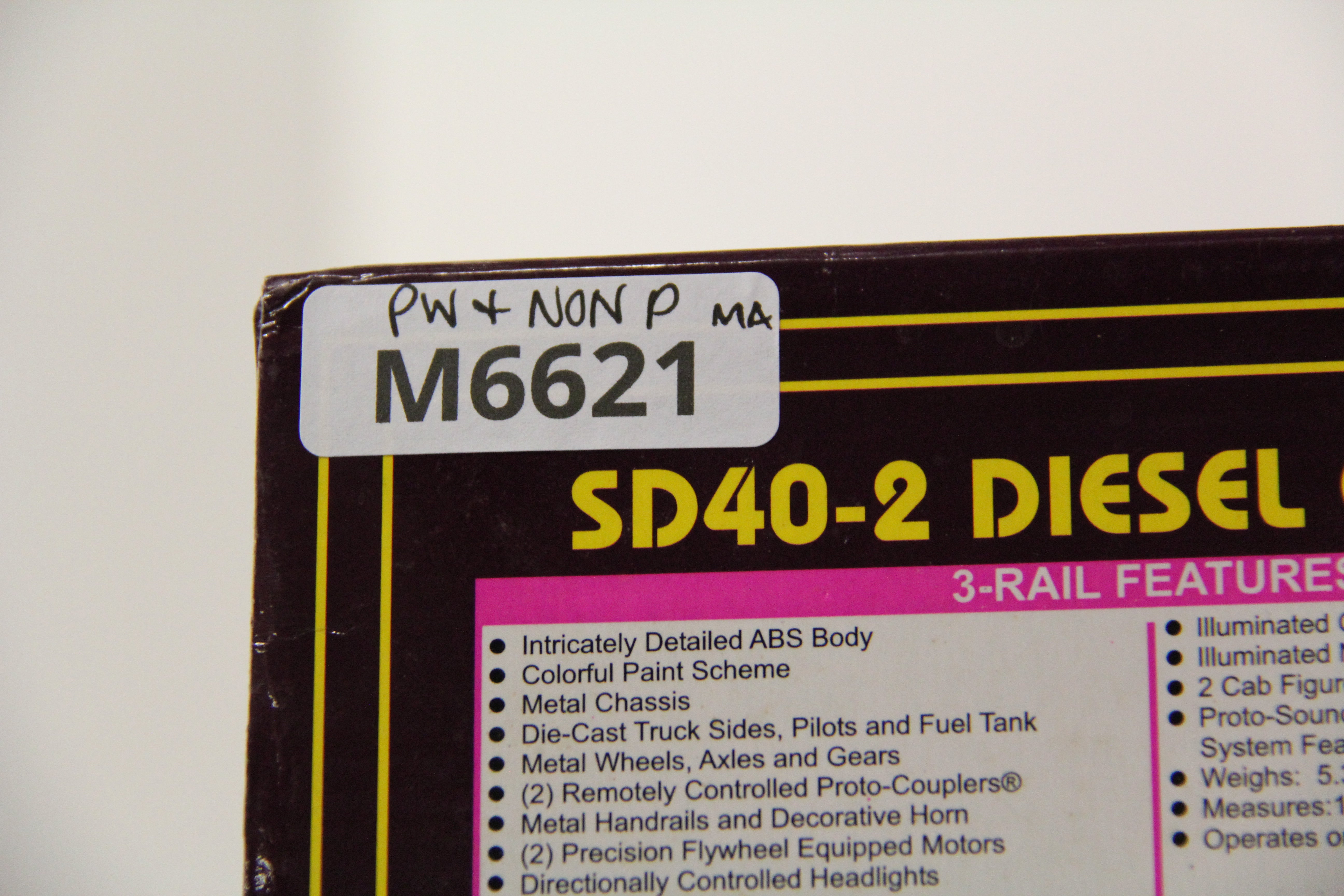 MTH 20-2366-1 & 20-2366-3 Santa Fe SD40-2 Diesel Engine Pwd & Non Powered Set-Second hand-M6621