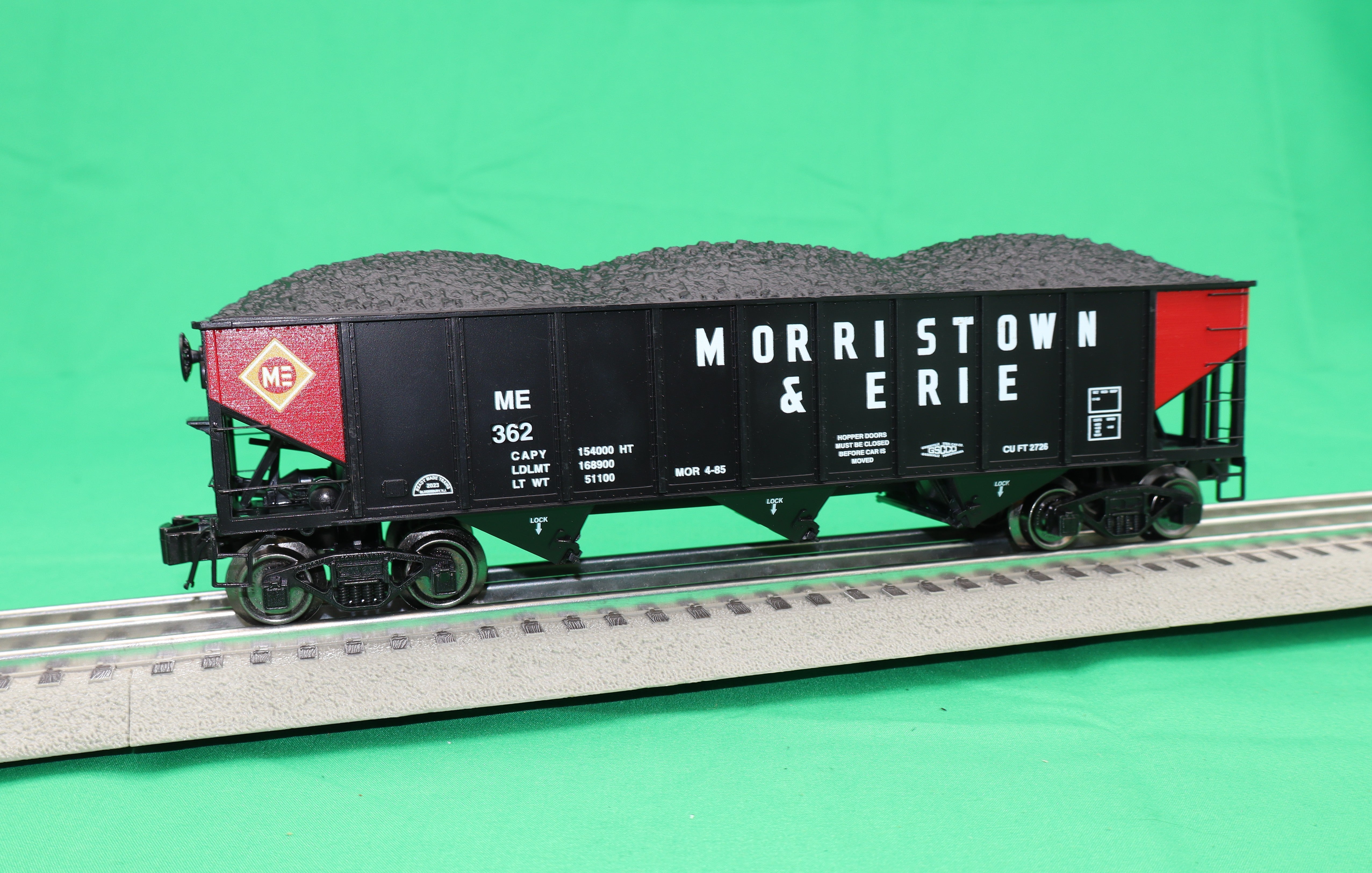 Ready Made Trains RMT-66261-3 - 70 Ton 3-Bay Coal Hopper Car "Morristown & Erie"