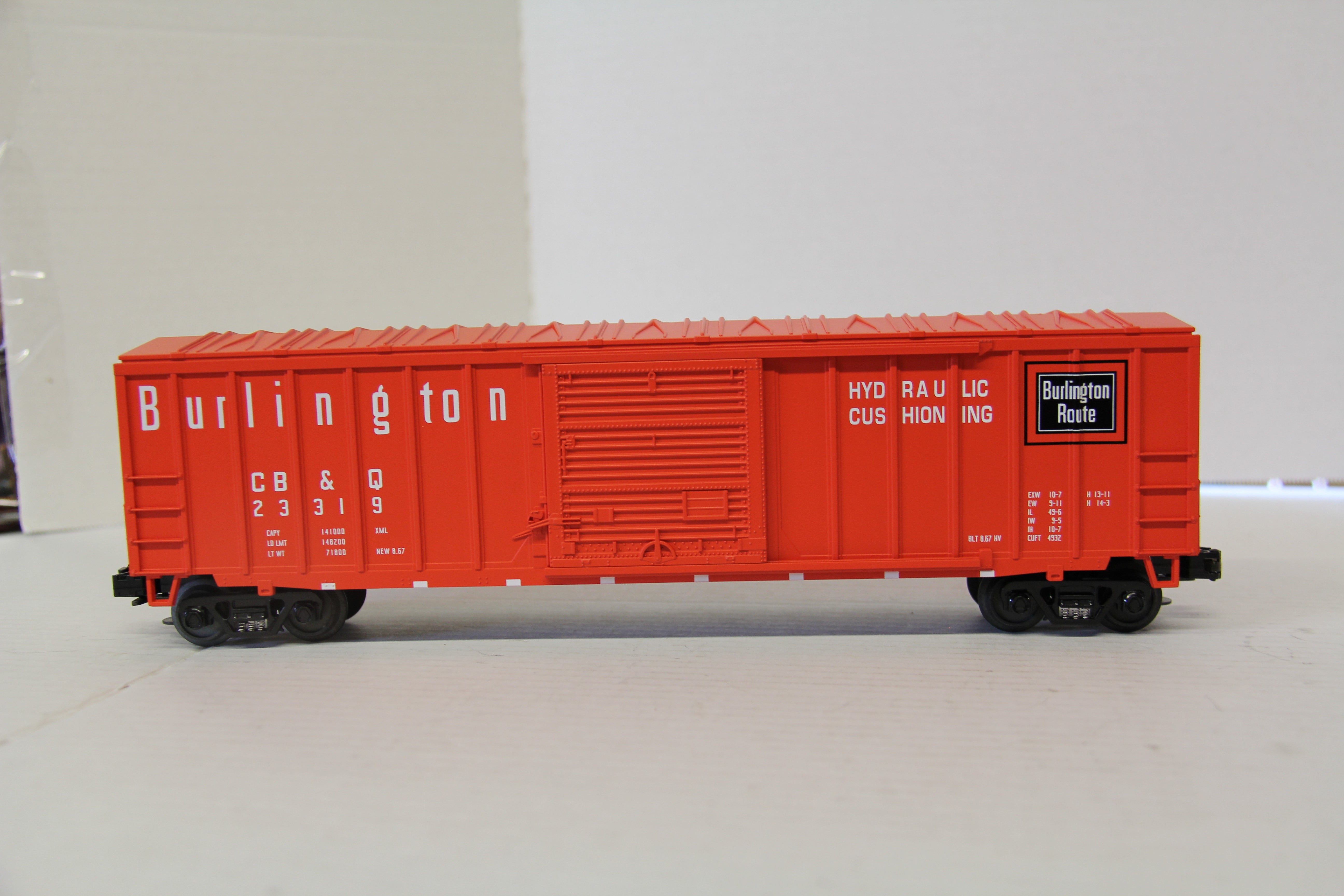 MTH 20-93058 Burlington 50' Single Door Box Car-Second hand-M4779