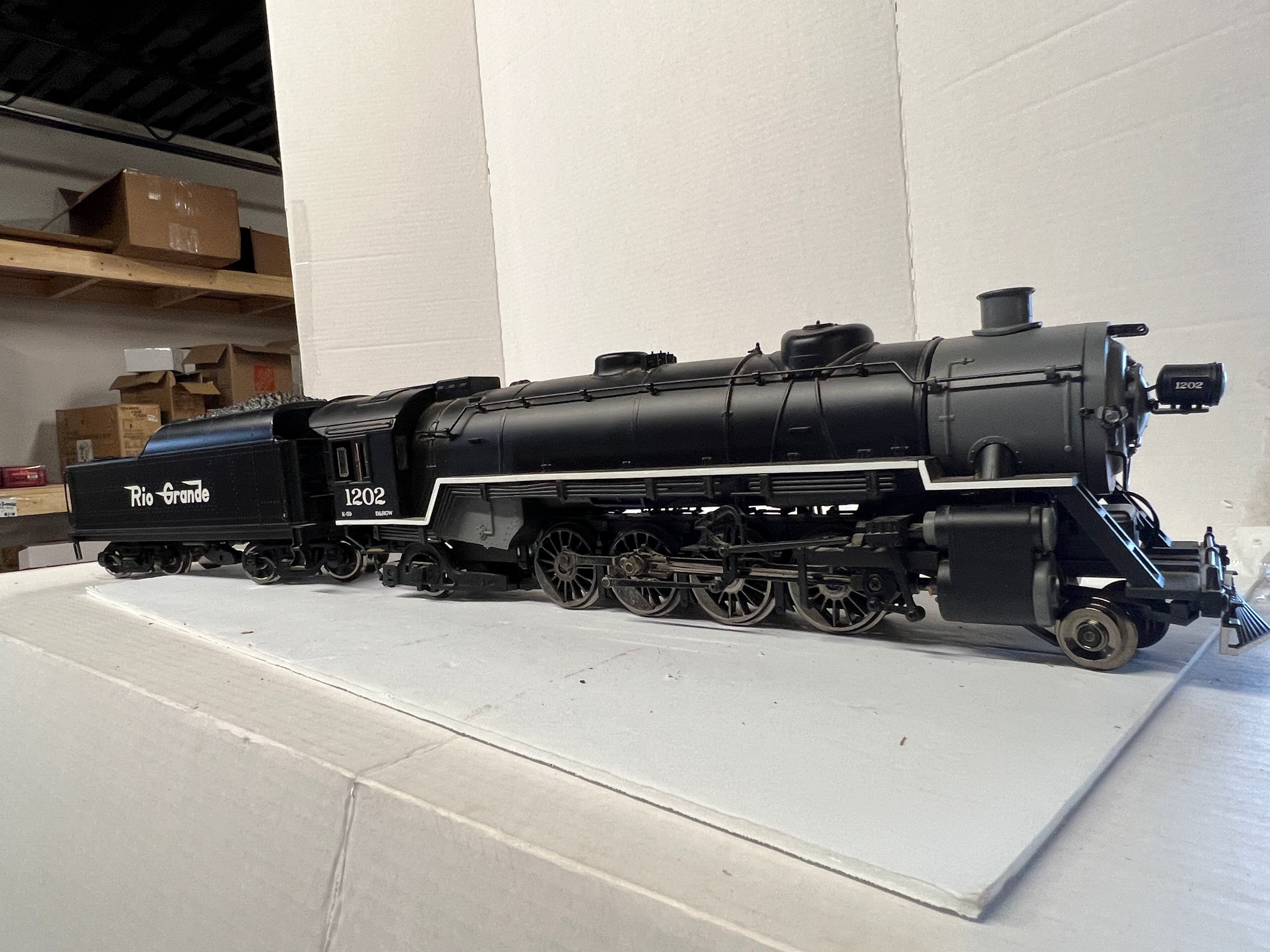 Aristo 21510 Mikado 2-8-2 Steam Locomotive & Tender "Rio-Grande" #1202-Second-Hand-G1212