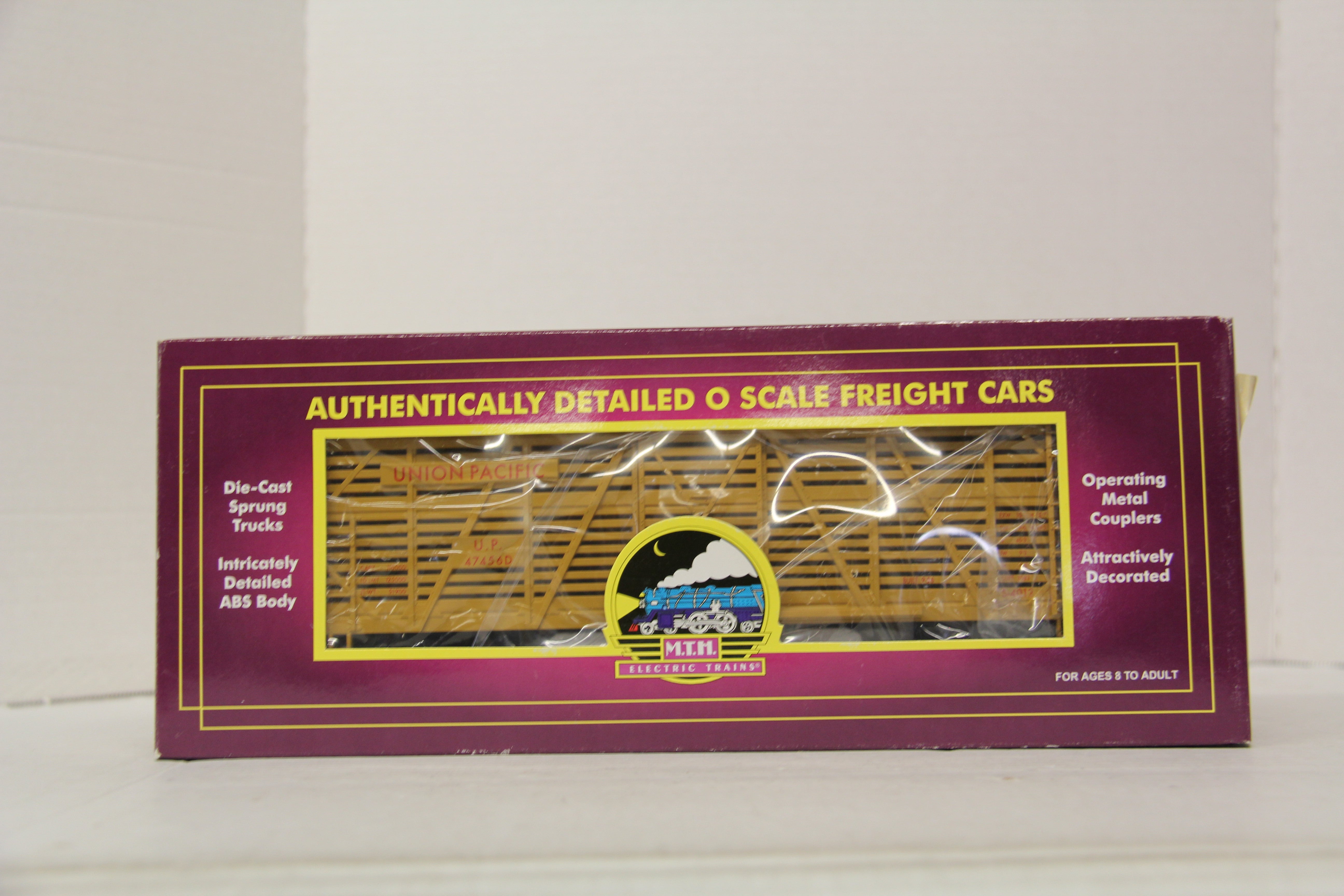 MTH 20-94502 Union Pacific Steel Sided Stock Car-Second hand-M6627