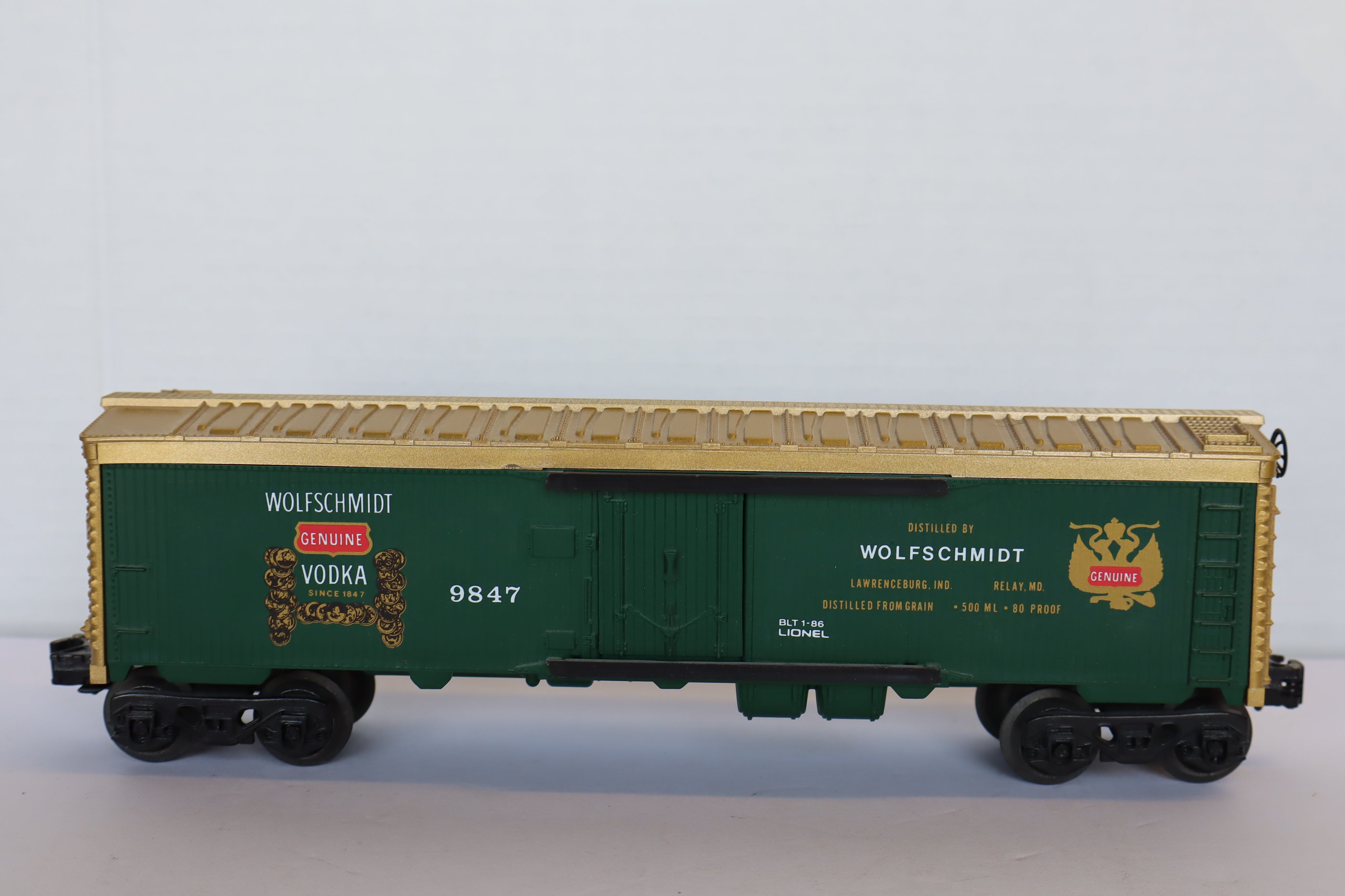 Lionel 6-9847 Wolfschmidt Vodka Billboard Reefer-Second hand-M8090