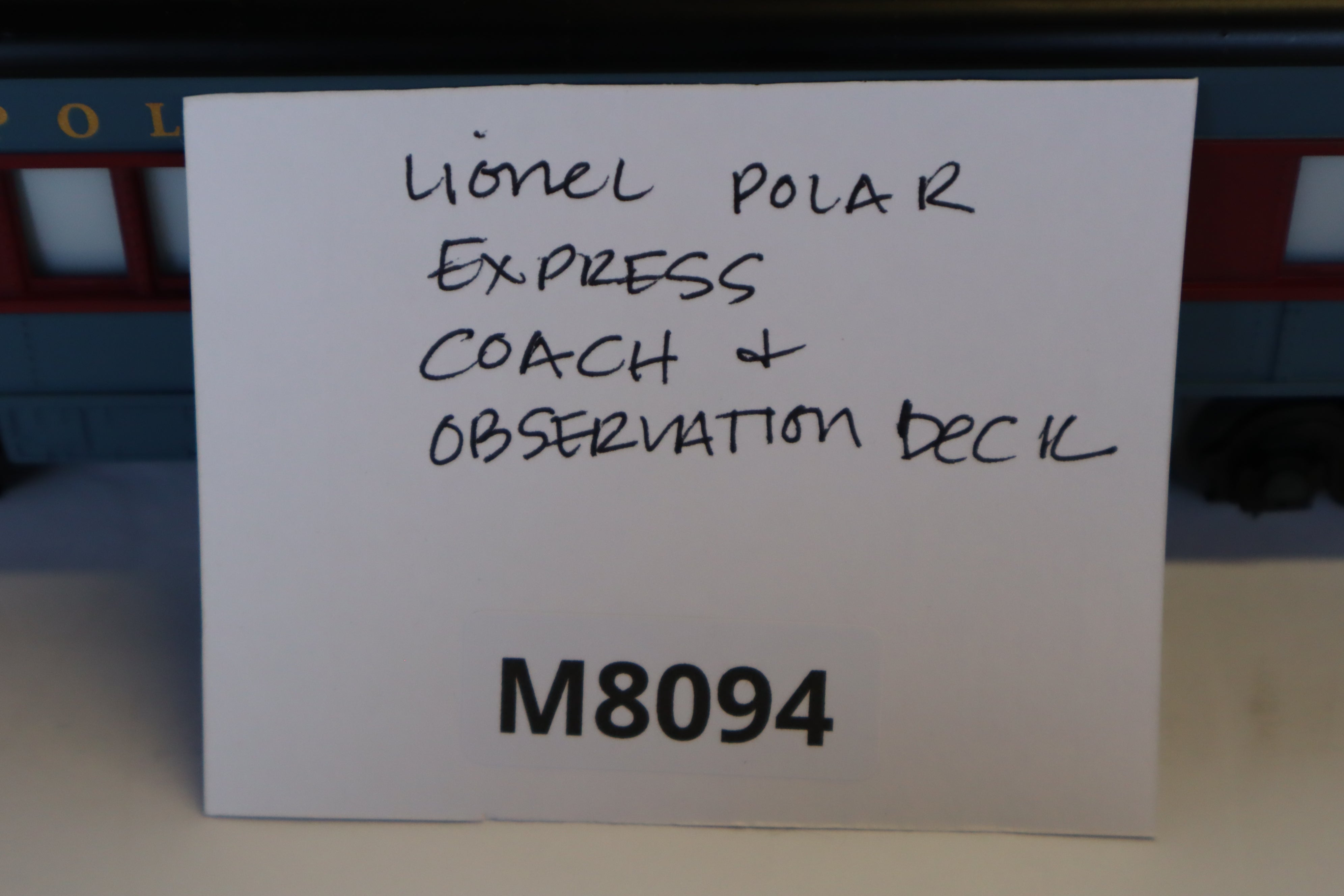 Lionel Polar Express Coach & Observation Deck 2 Set-Second hand-M8094