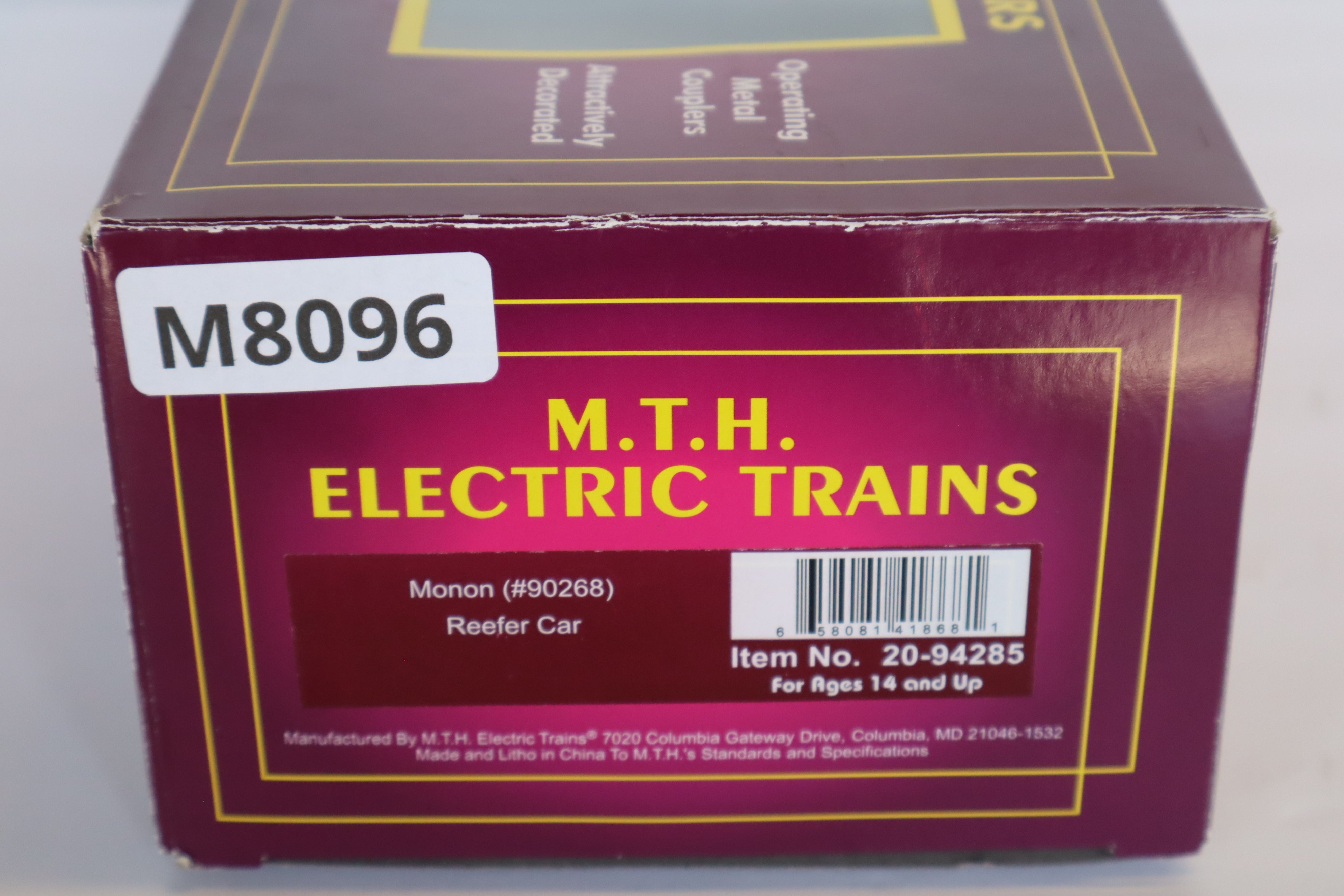MTH 20-94285 Monon Reefer Car-Second hand-M8096