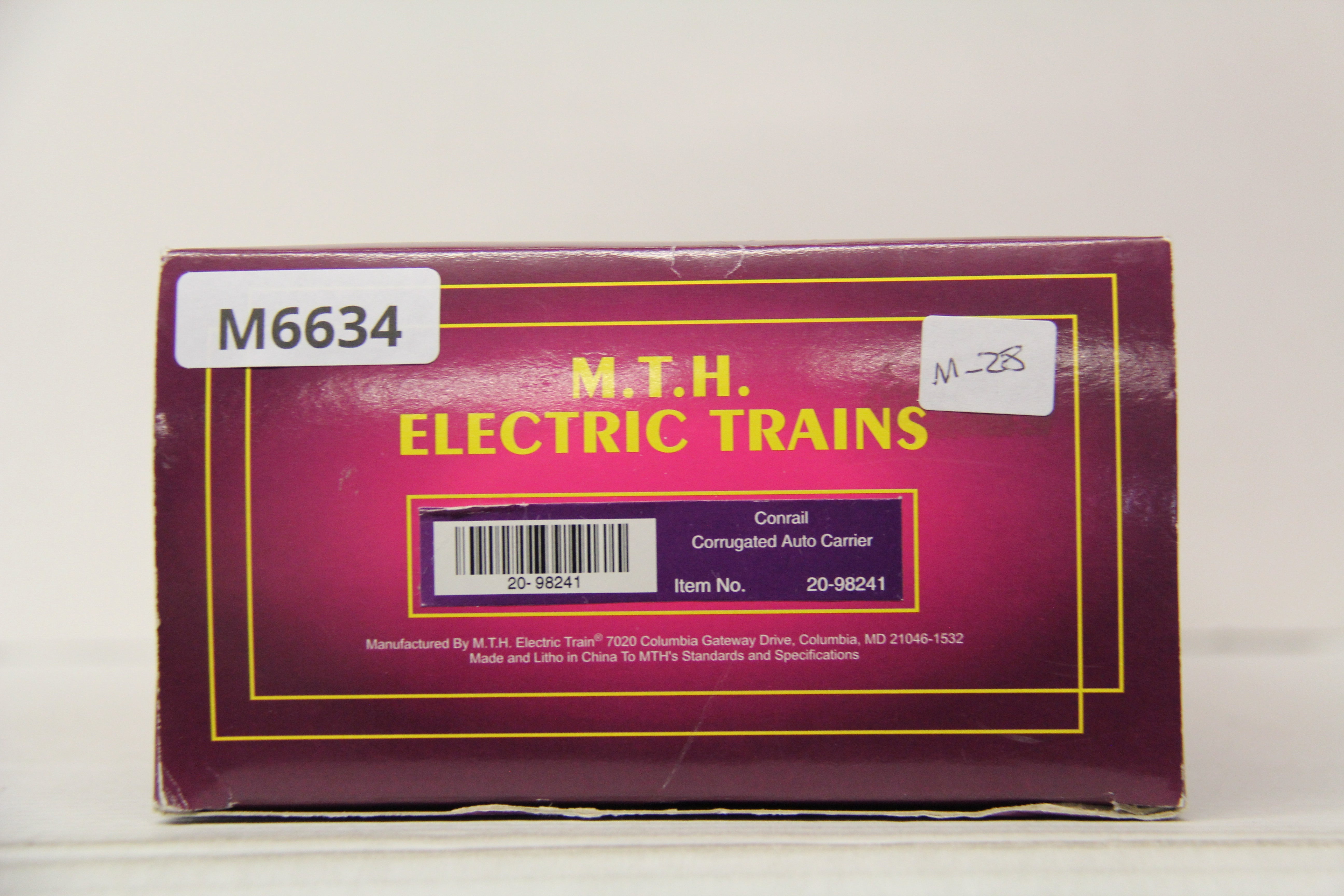 MTH 20-98241 Conrail Corrugated Auto Carrier-Second hand-M6634
