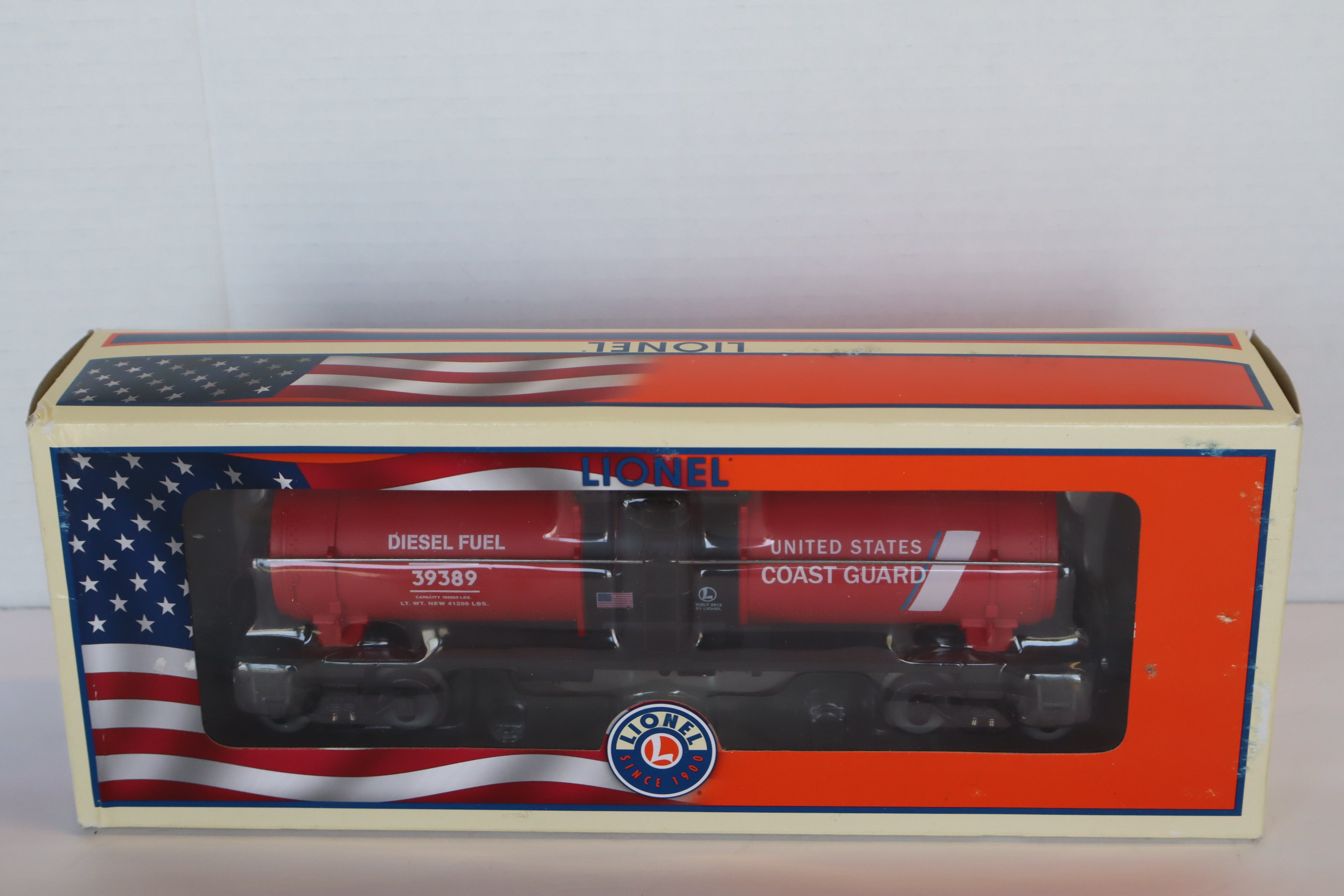 Lionel 6-39389 U.S. Coast Guard Made in USA Tank Car-Second hand-M8097