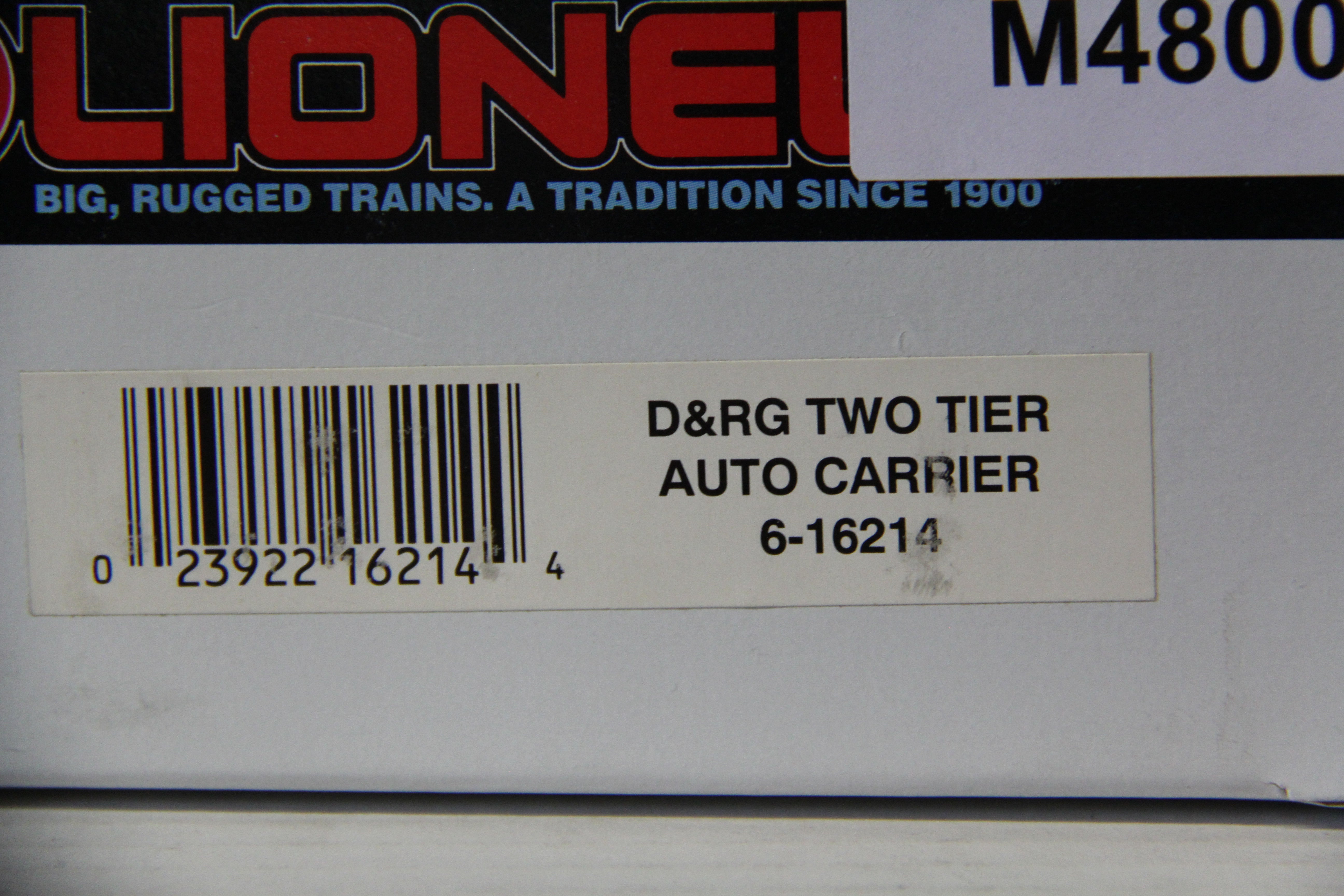 Lionel 6-16214 D & RG Two Tier Auto Carrier-Second hand-M4800