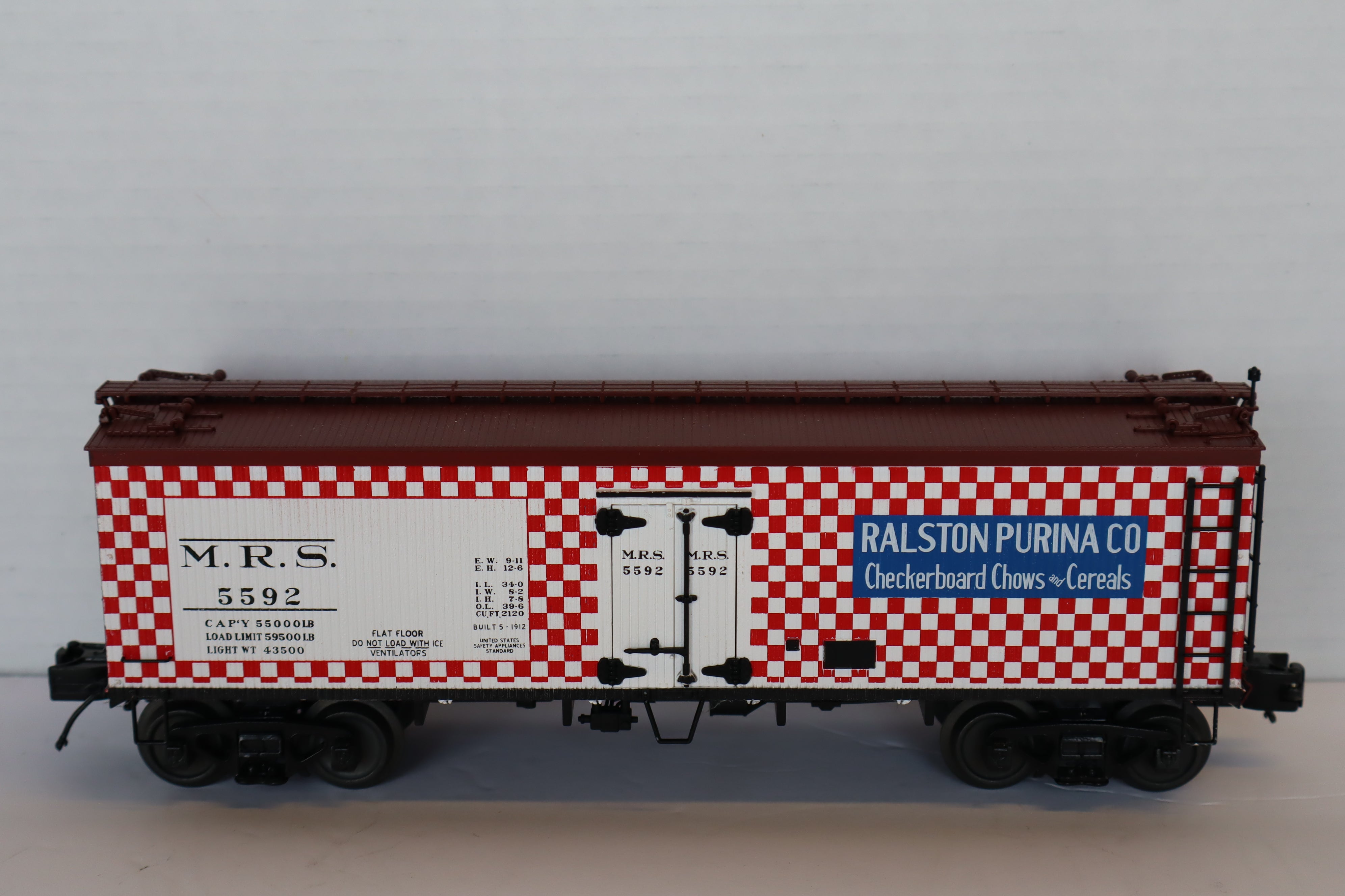 MTH 20-94420 Ralston Purina 36' Woodsided Reefer Car-Second hand-M8105