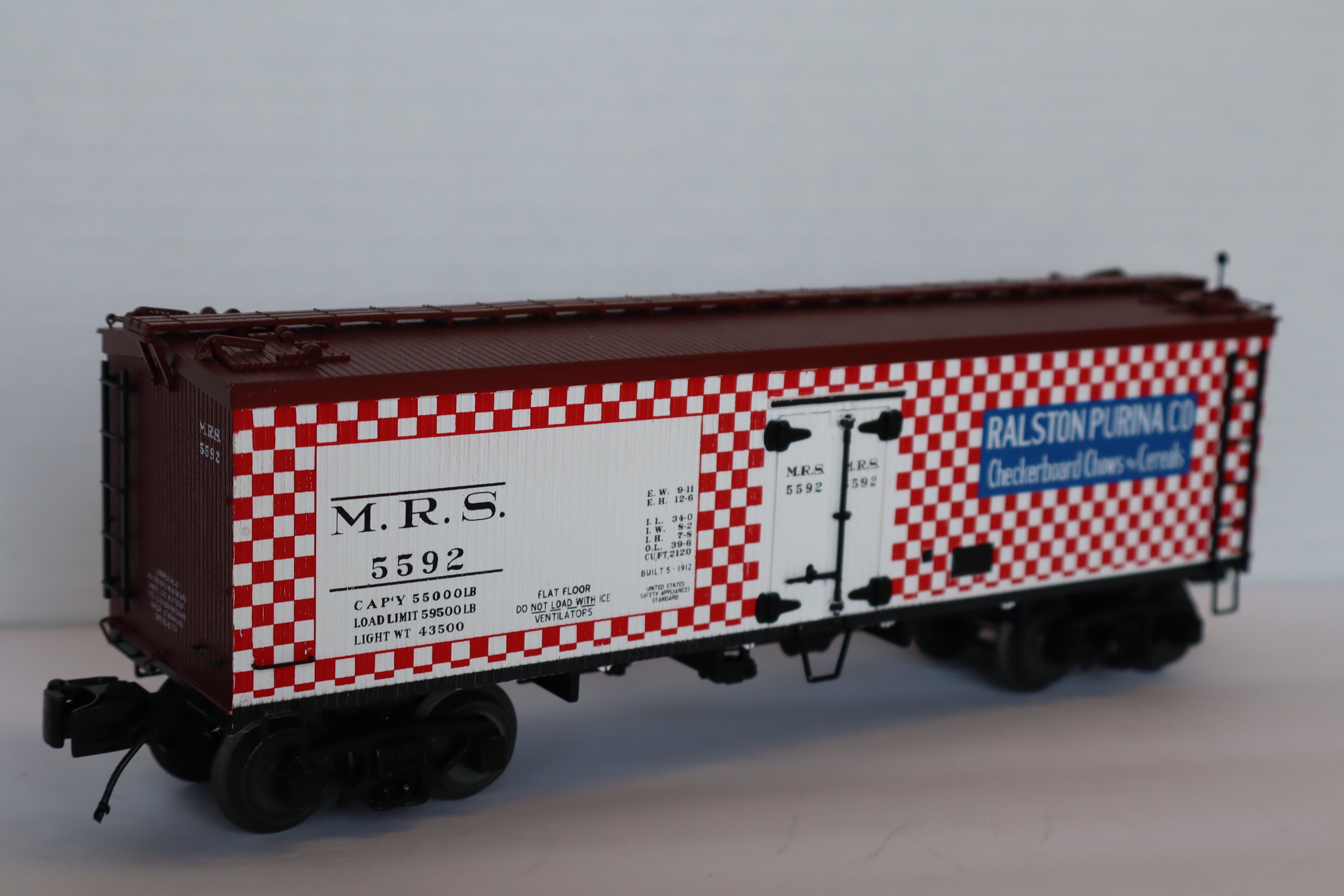 MTH 20-94420 Ralston Purina 36' Woodsided Reefer Car-Second hand-M8105