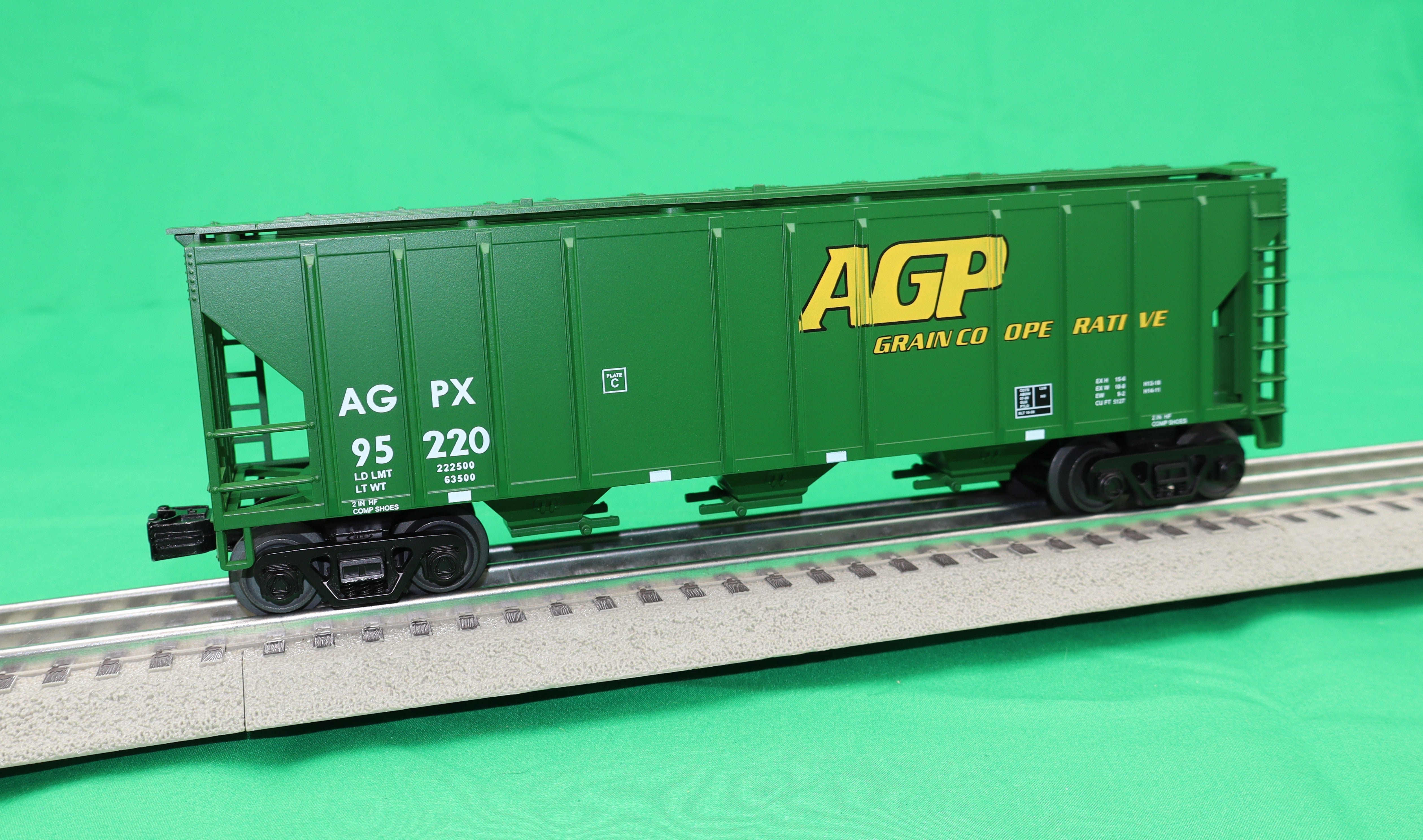 MTH 30-75770 - Ps-2 Discharge Hopper Car "AGP" #95220