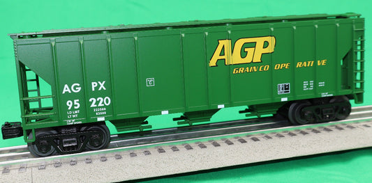 MTH 30-75770 - RailKing - Ps-2 Discharge Hopper Car "AGP" #95220