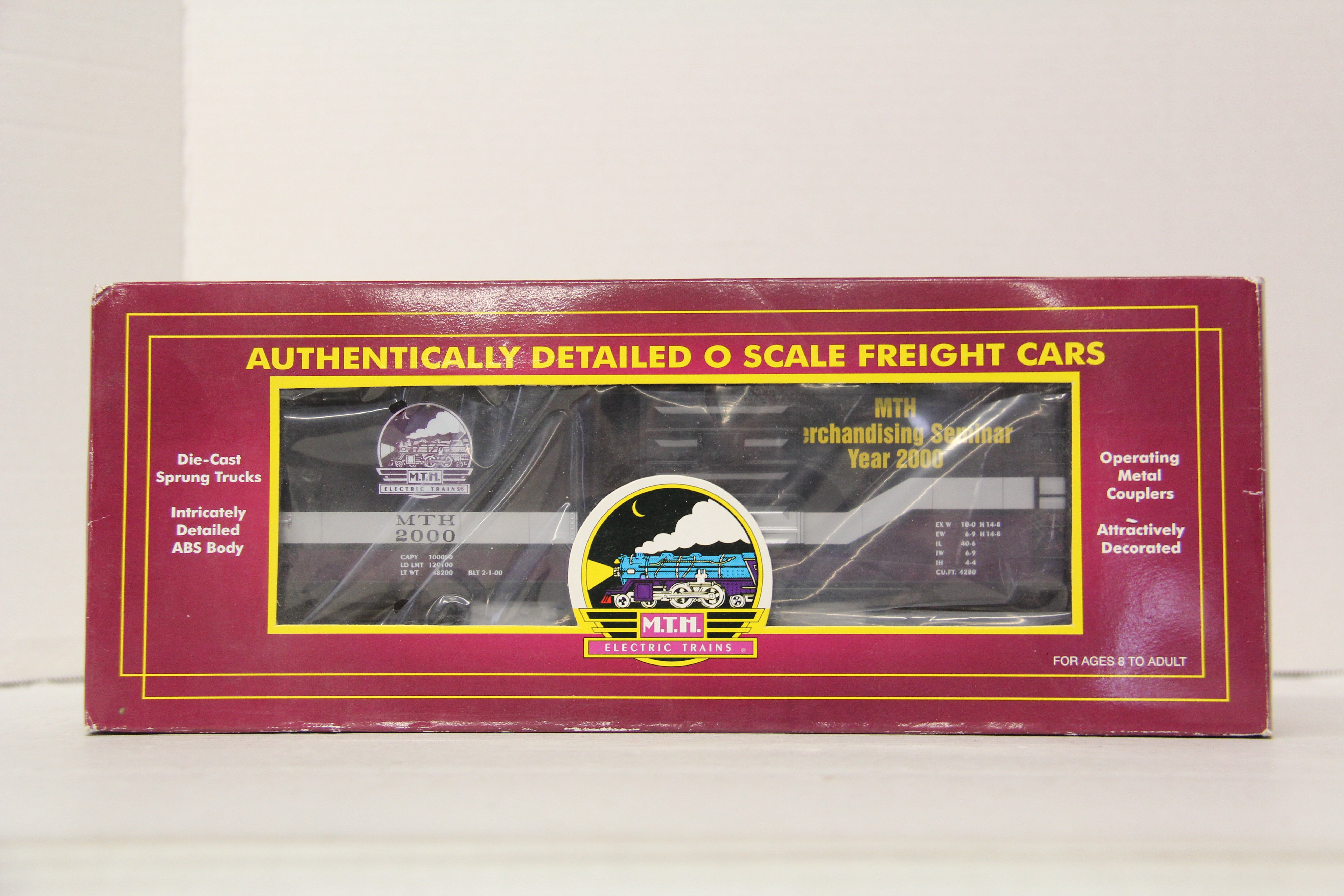 MTH 20-93038 MTH Seminar Year 2000 40' Single Door Box Car-Second hand-M6642