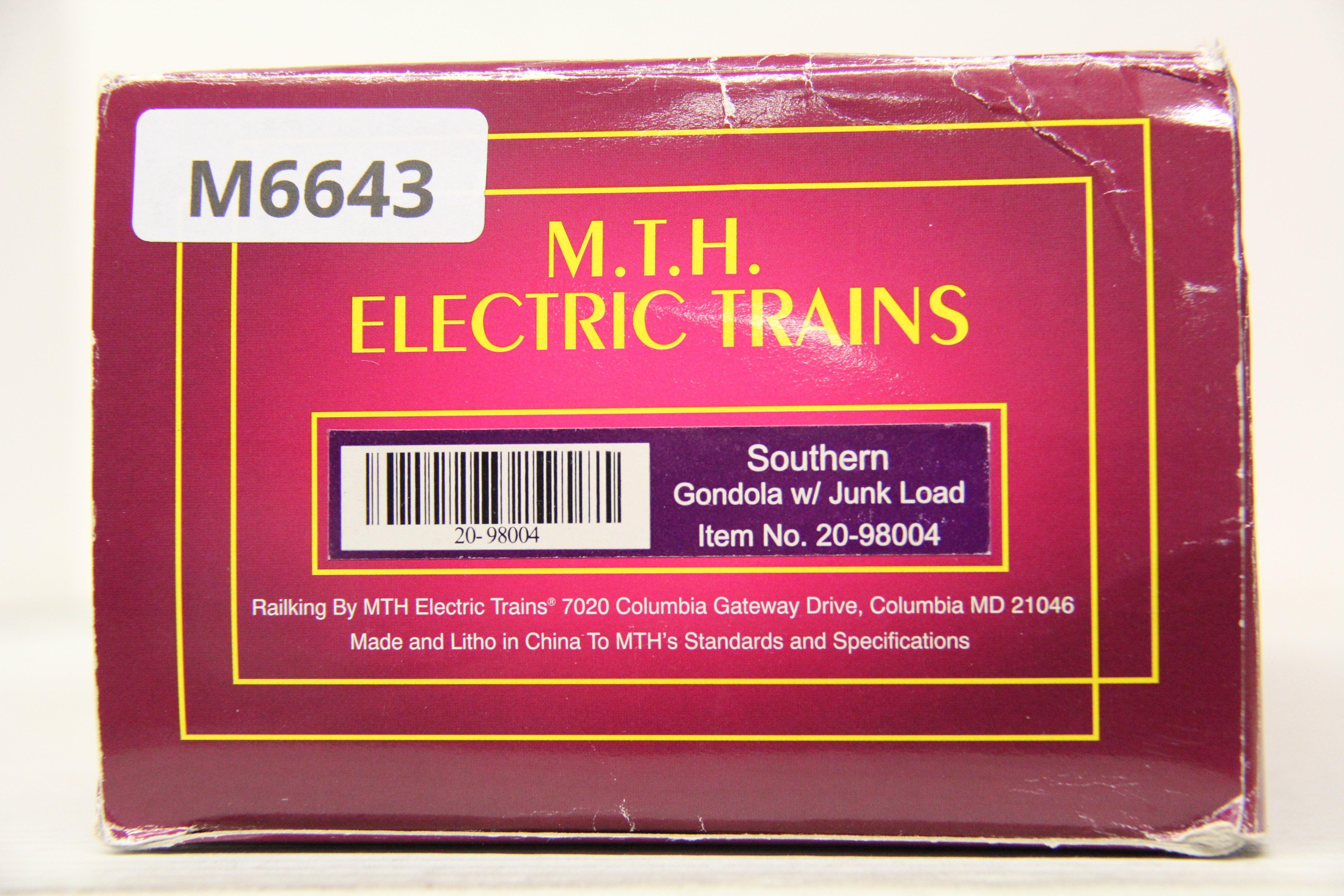 MTH 20-98004 Southern Gondola w/ Junk Load-Second hand-M6643