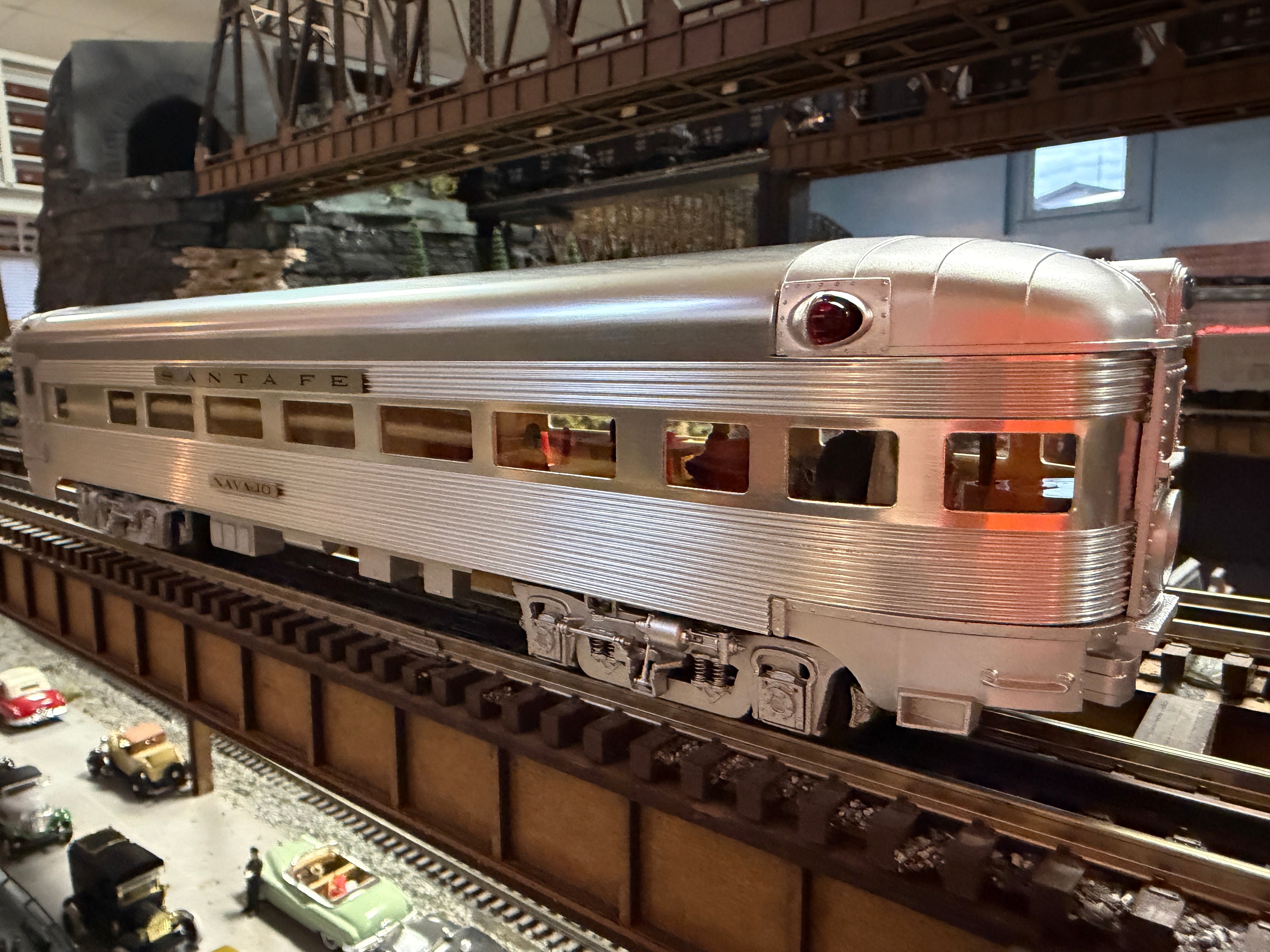 Lionel 2527680 - 15" Aluminum Passenger Car Set "Santa Fe" (4-Car)