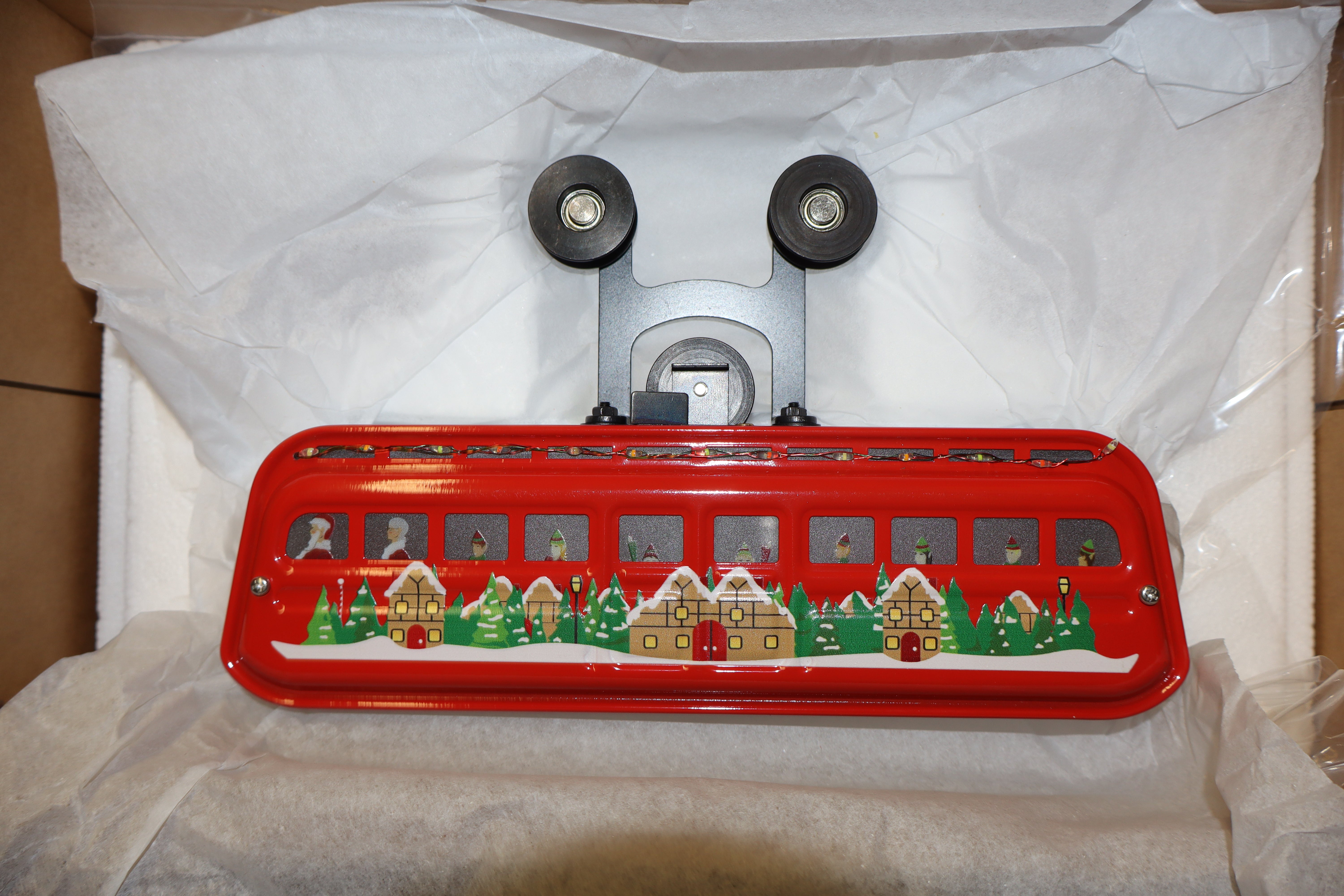 MTH 10-3063-1 - Traditional Tinplate Detroit Monorail Traditional "Christmas" w/ LED lights  & PS3 (3-Car)