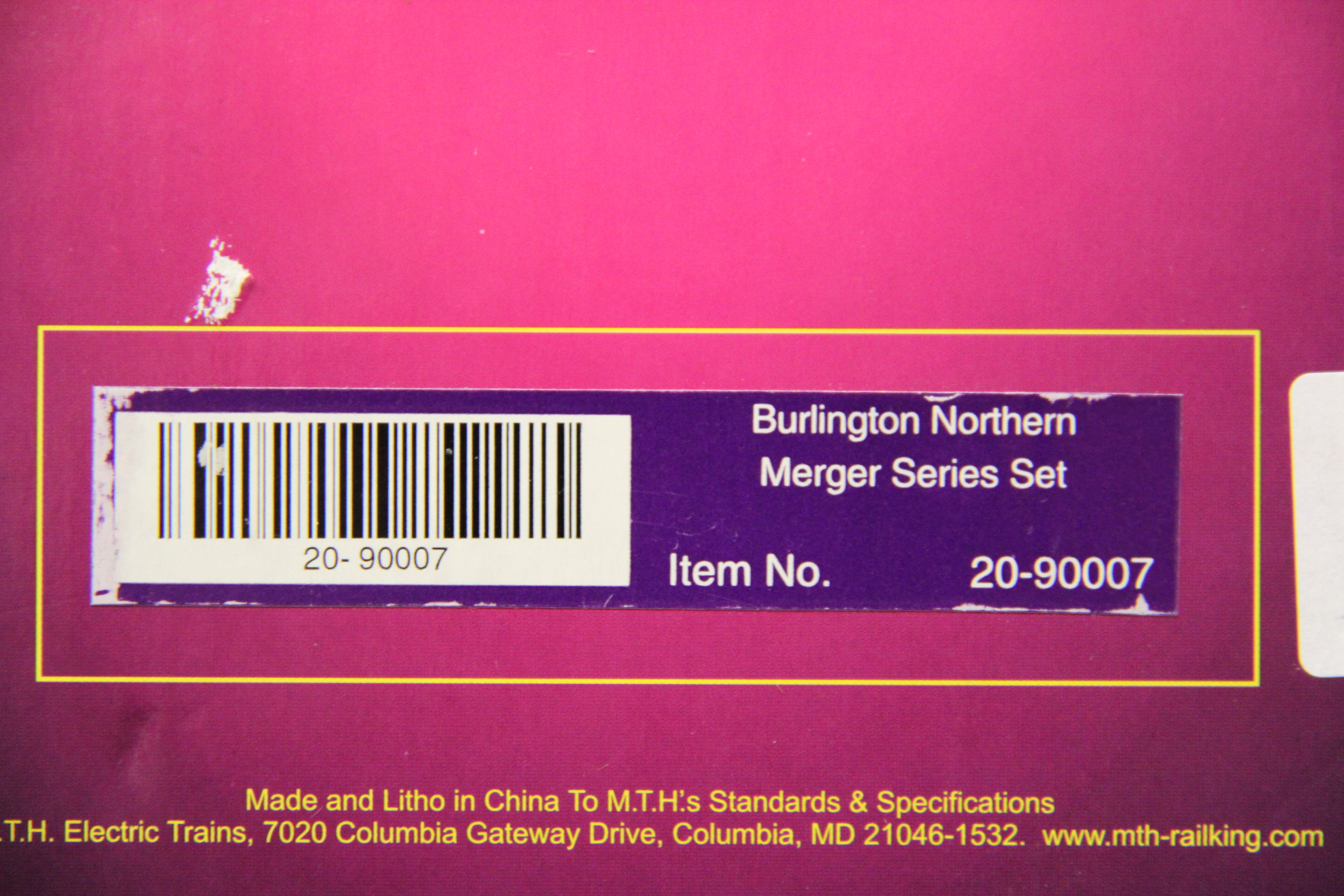 MTH 20-90007 Burlington Northern Merger Series Set-Second hand-M6646