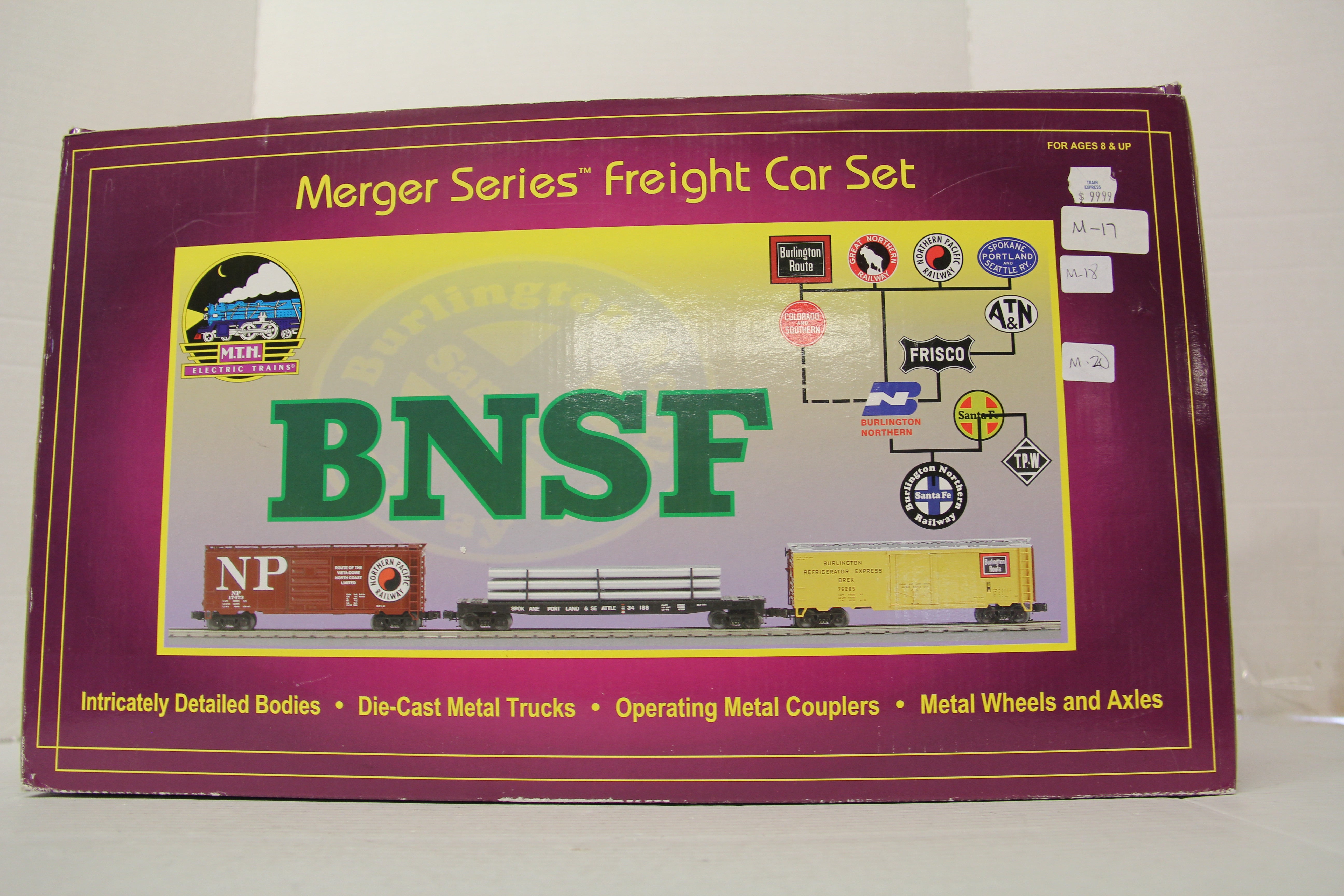 MTH 20-90007 Burlington Northern Merger Series Set-Second hand-M6646