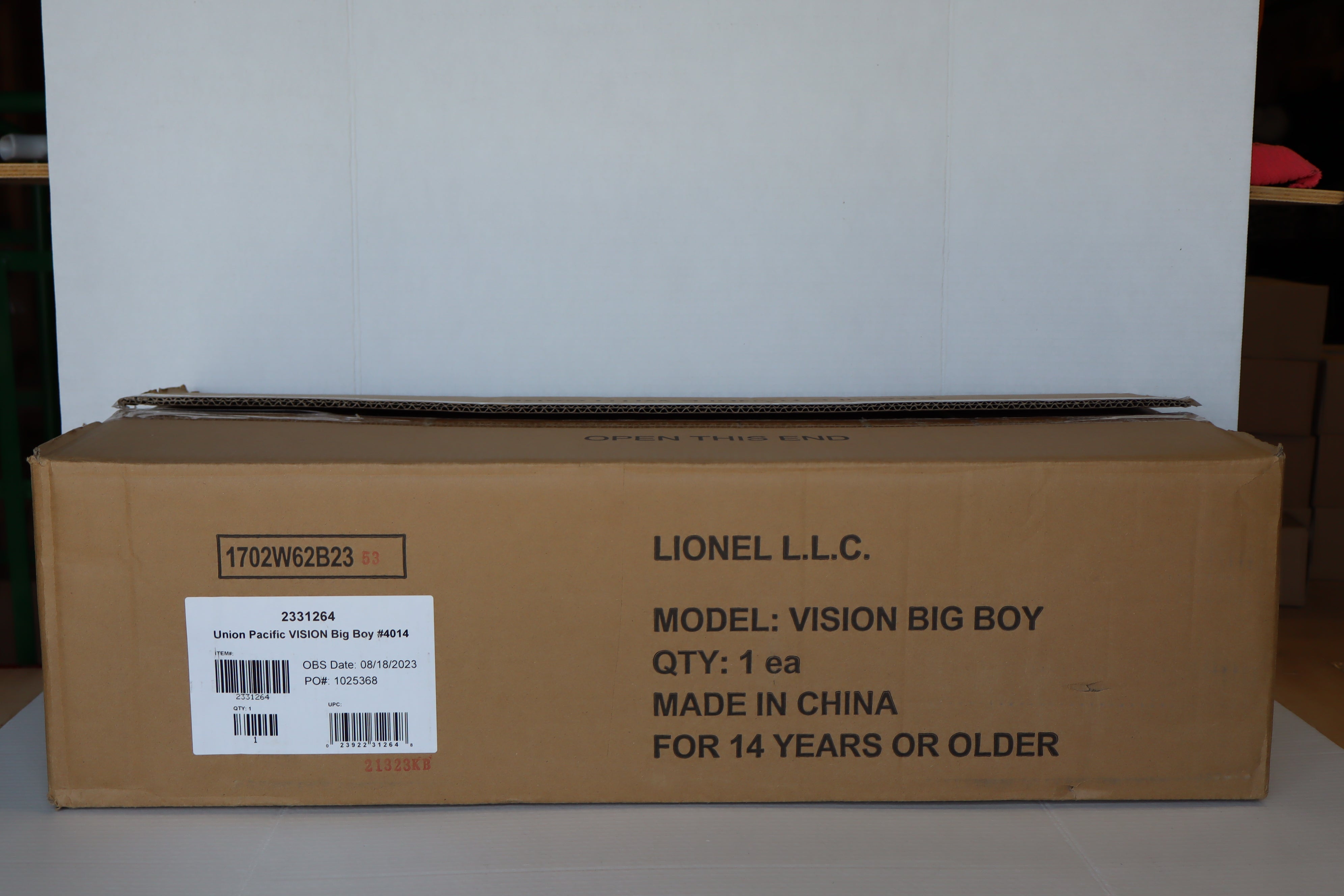 2024 Lionel 2331264 Union Pacific VISION Big Boy #4014-Second hand-M7907