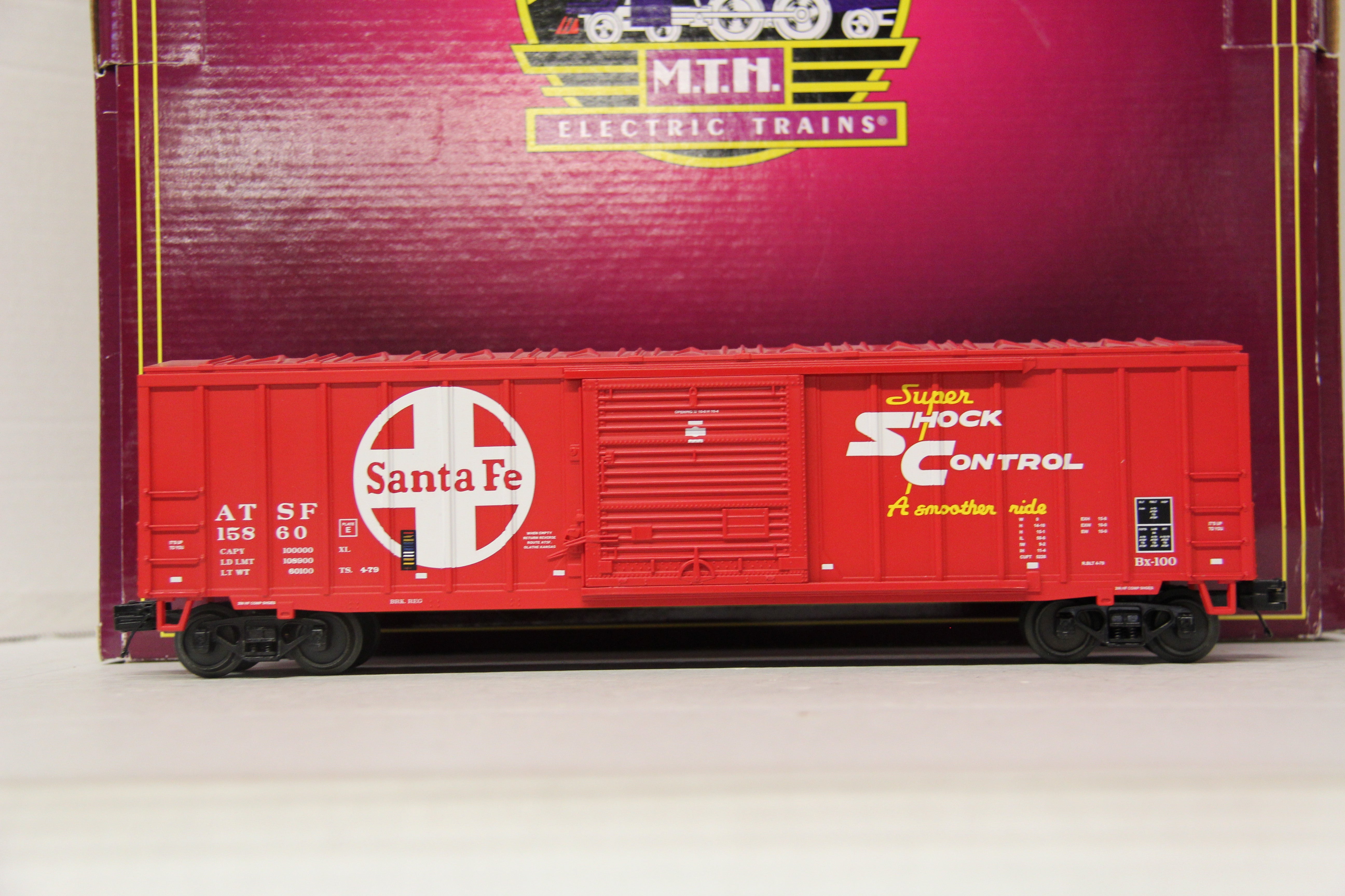 MTH 20-90409 Santa Fe 50' Box 6 Car Set-Second hand-M6647