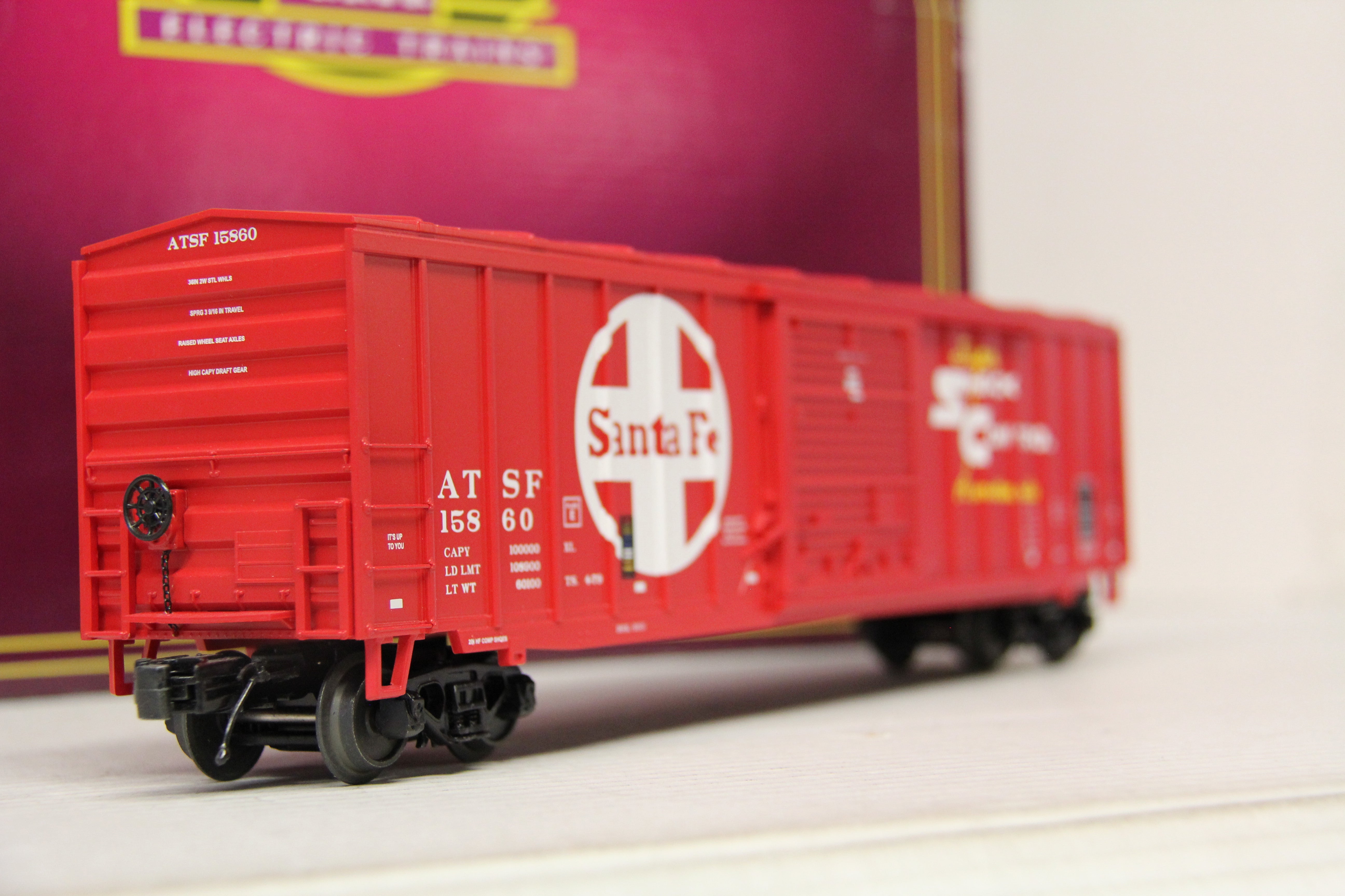 MTH 20-90409 Santa Fe 50' Box 6 Car Set-Second hand-M6647