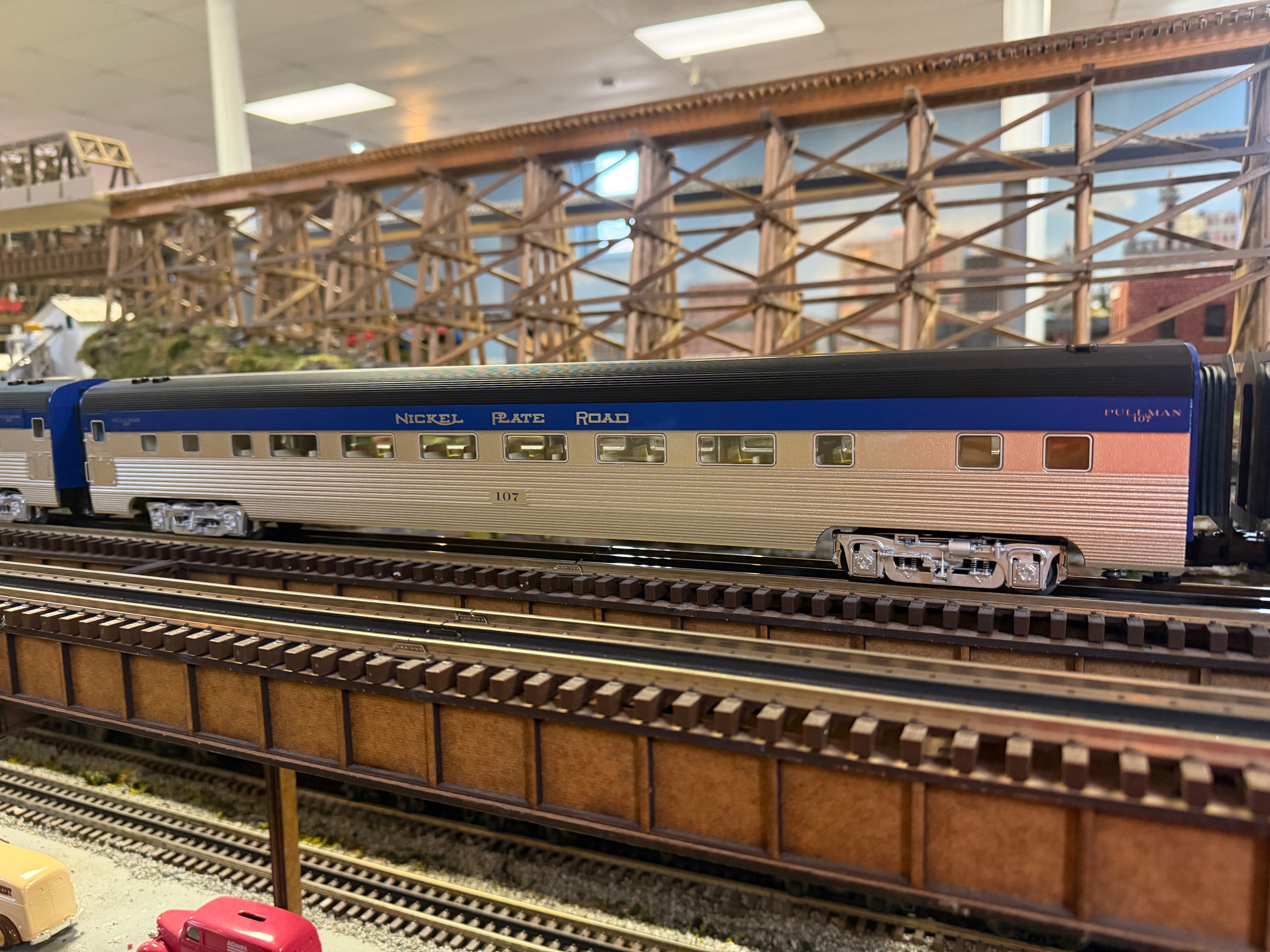 Lionel Legacy Diesel ABA & 7 Passenger Car Bundle "Nickel Plate Road" #184/185/184B