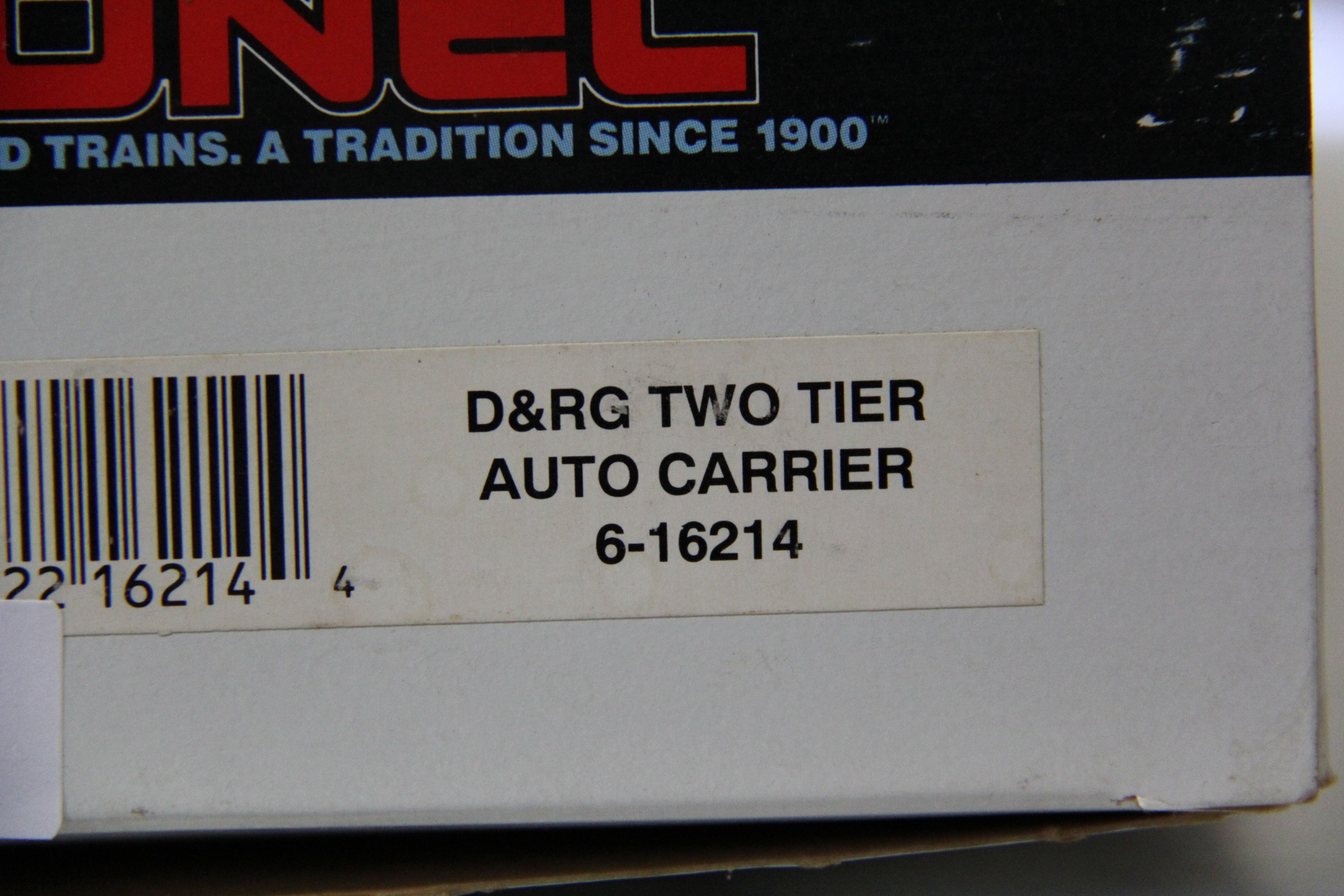 Lionel 6-16214 D&RG Two Tier Auto Carrier-Second hand-M4829