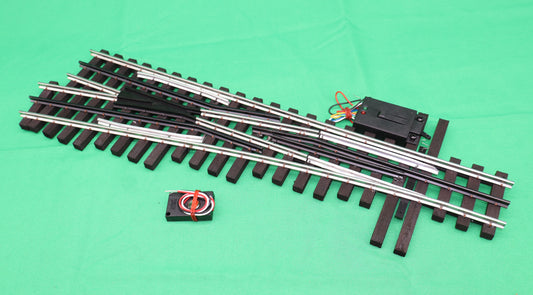 Ross Custom Switches #101M25 - Super Line - Regular 11 Degree Track (Left-Hand) w/ Dz2500