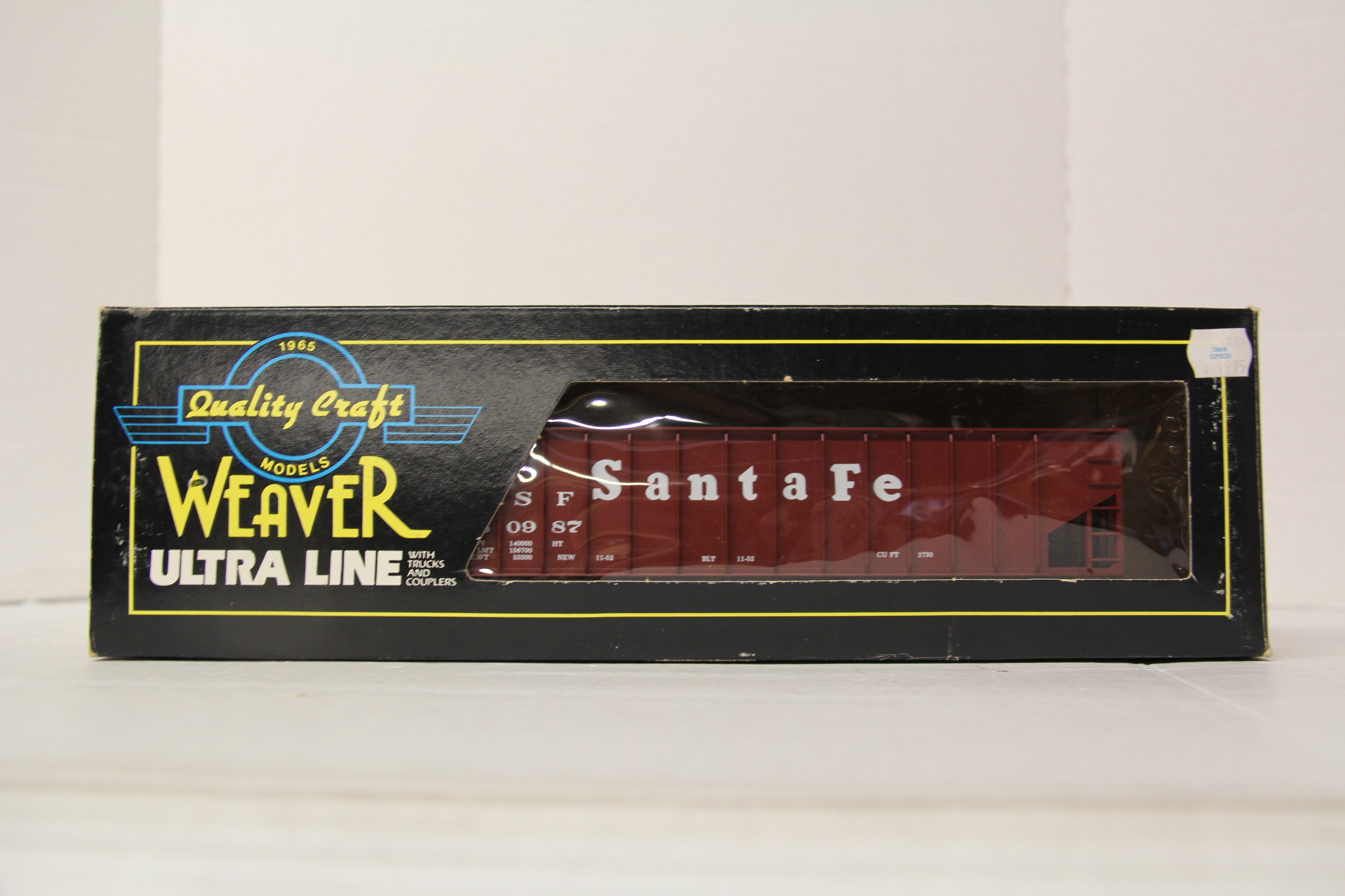 Weaver #4031 Santa Fe Hi Rail 3 Bay Coal Car-Second hand-M6658