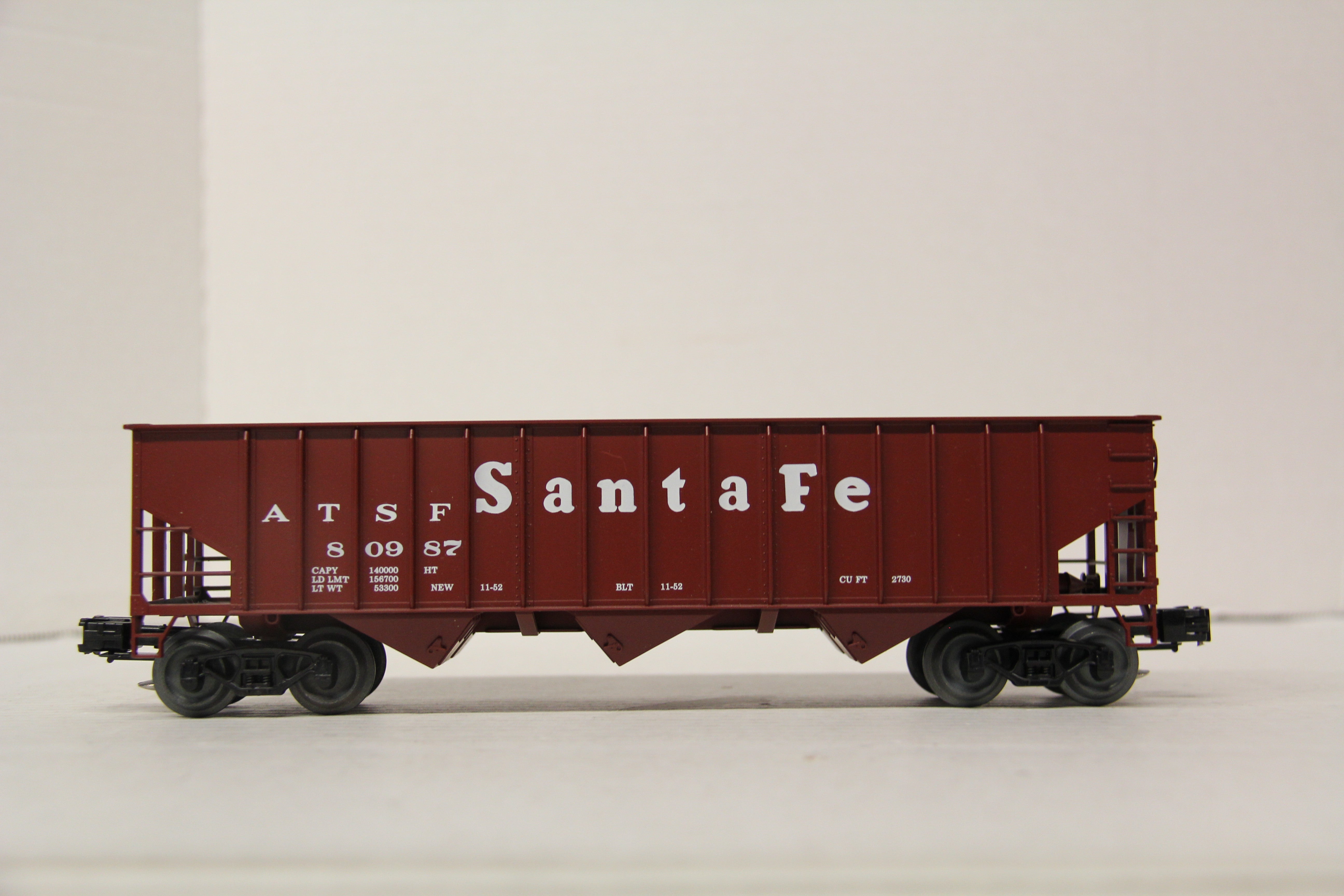 Weaver #4031 Santa Fe Hi Rail 3 Bay Coal Car-Second hand-M6658