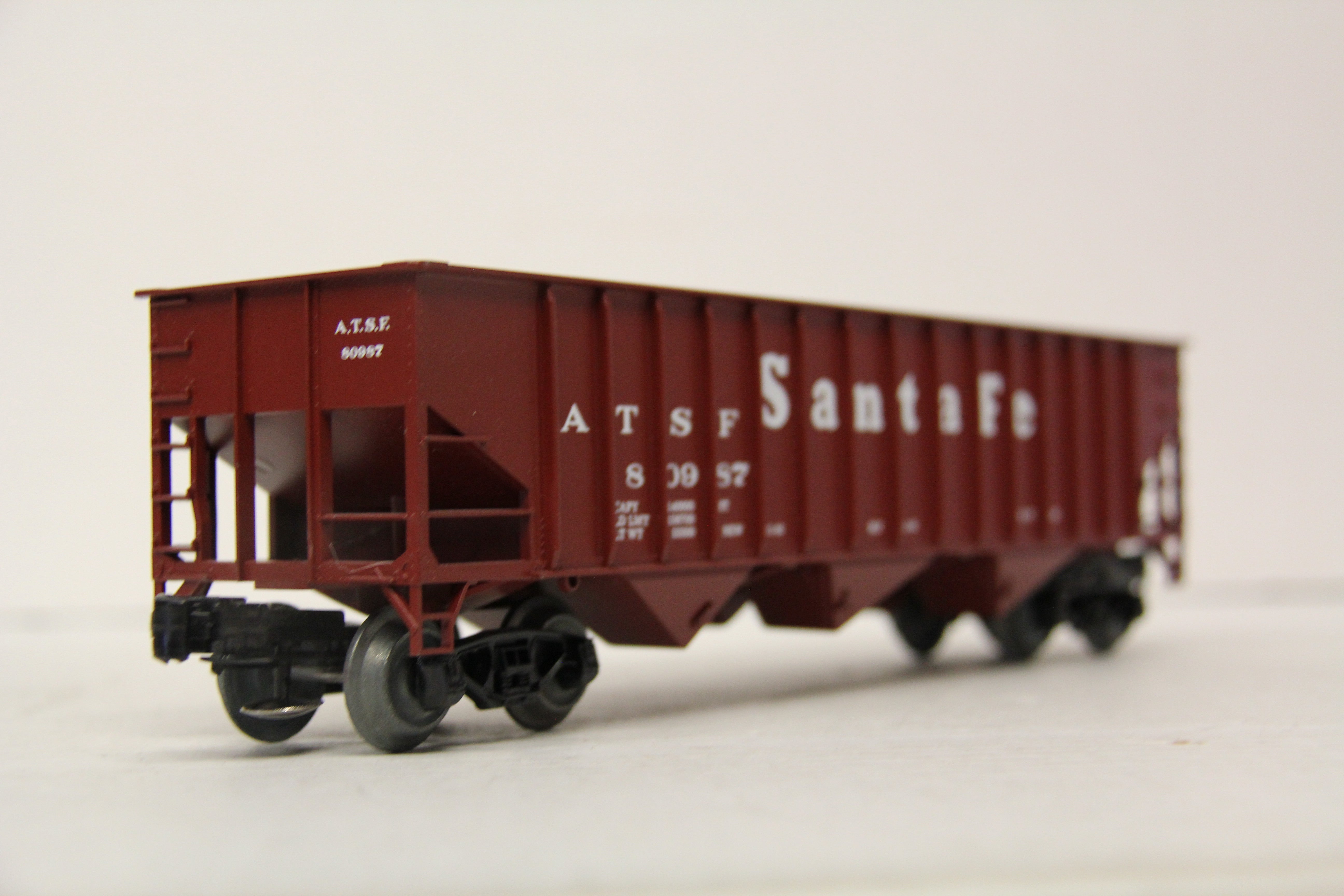 Weaver #4031 Santa Fe Hi Rail 3 Bay Coal Car-Second hand-M6658