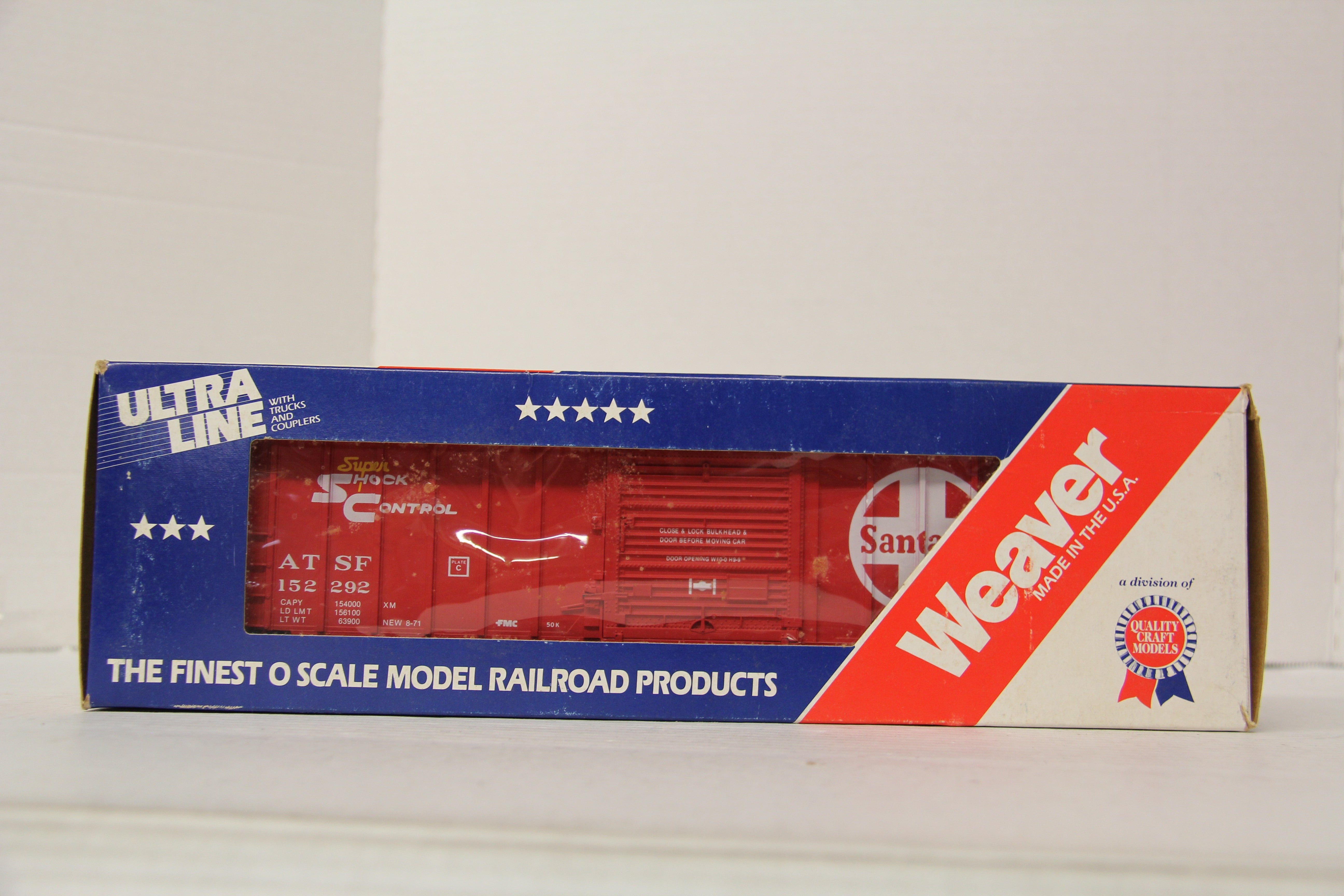 Weaver ATSF 50' Outside Braced Boxcar #2026-Second hand-M6661