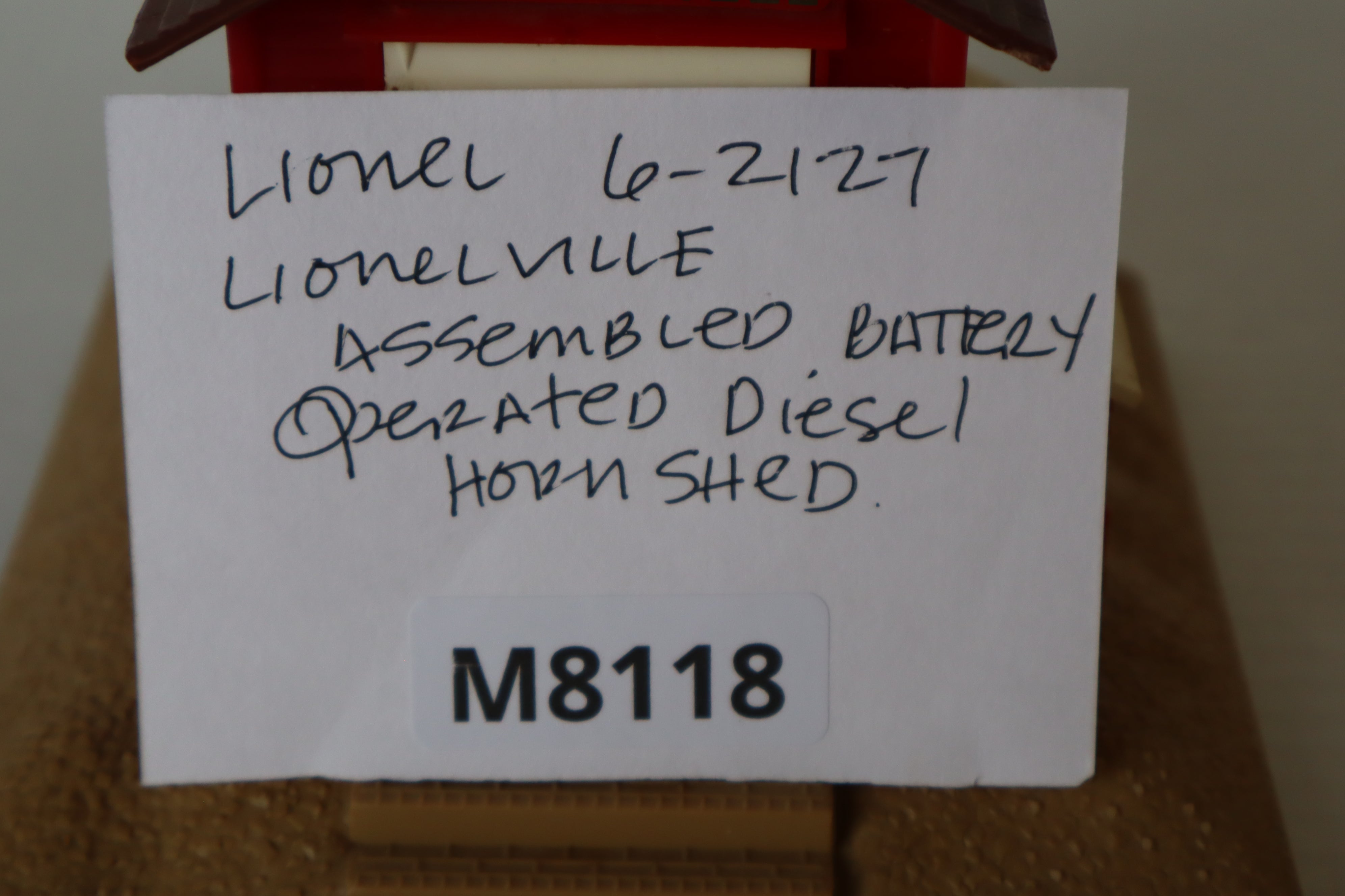Lionel 6-2127 Lionelville Assembled Battery Operated Diesel Horn Shed-Second hand-M8118
