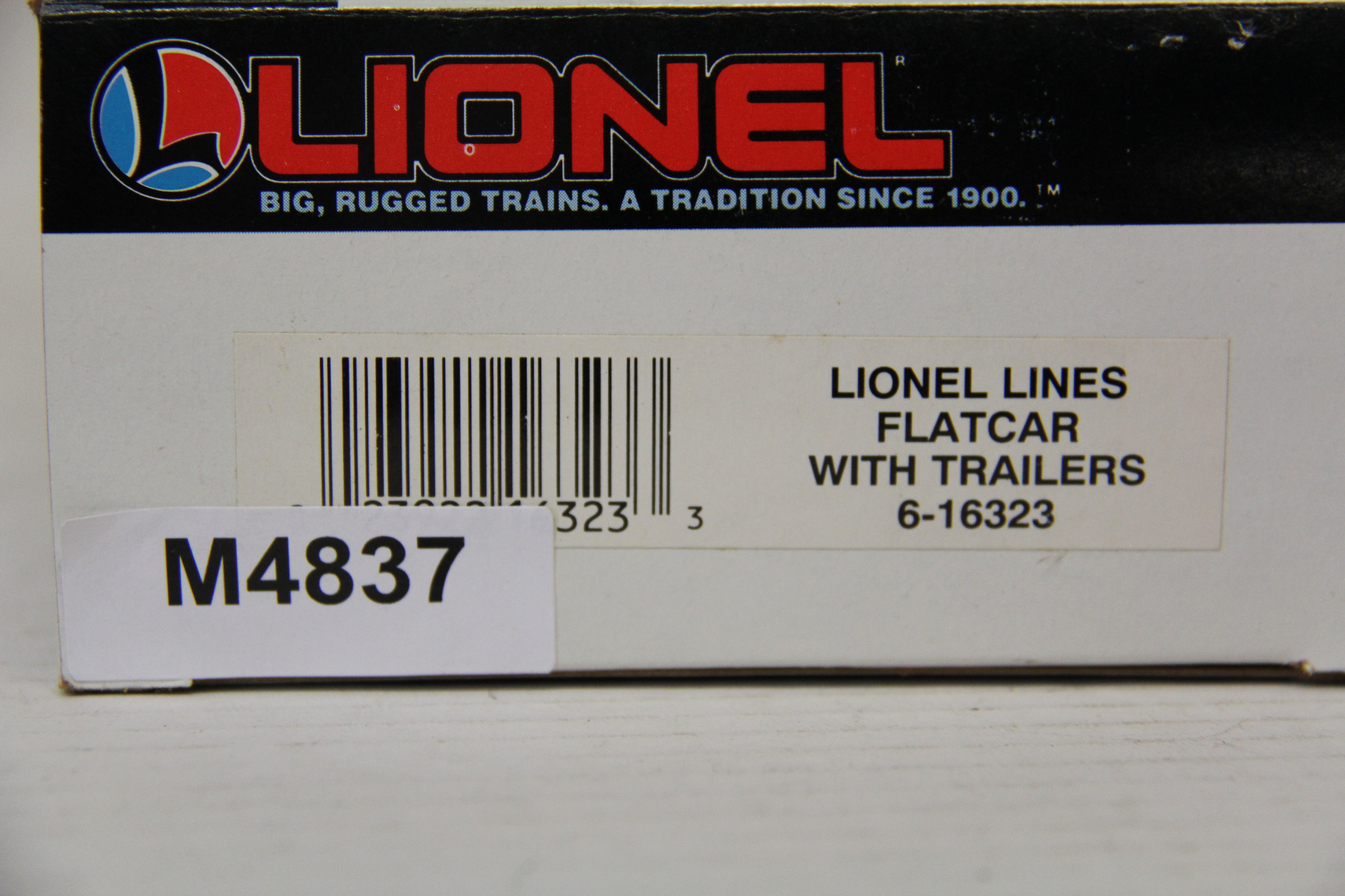 Lionel 6-16323 Lionel Lines Flatcar w/ Trailers-Second hand-M4837