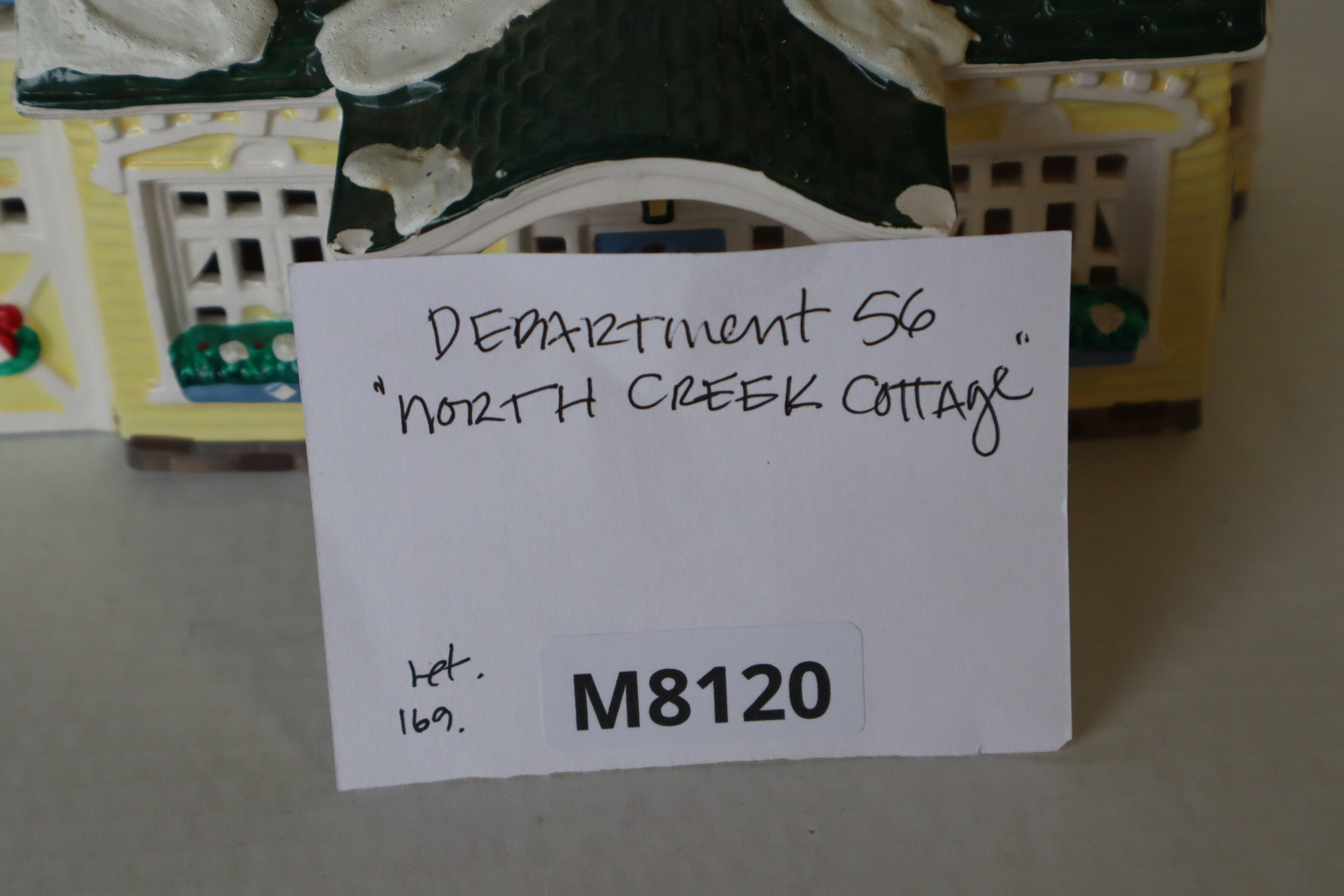 Department 56 Snow Village Vintage North Creek Cottage-Second hand-M8120