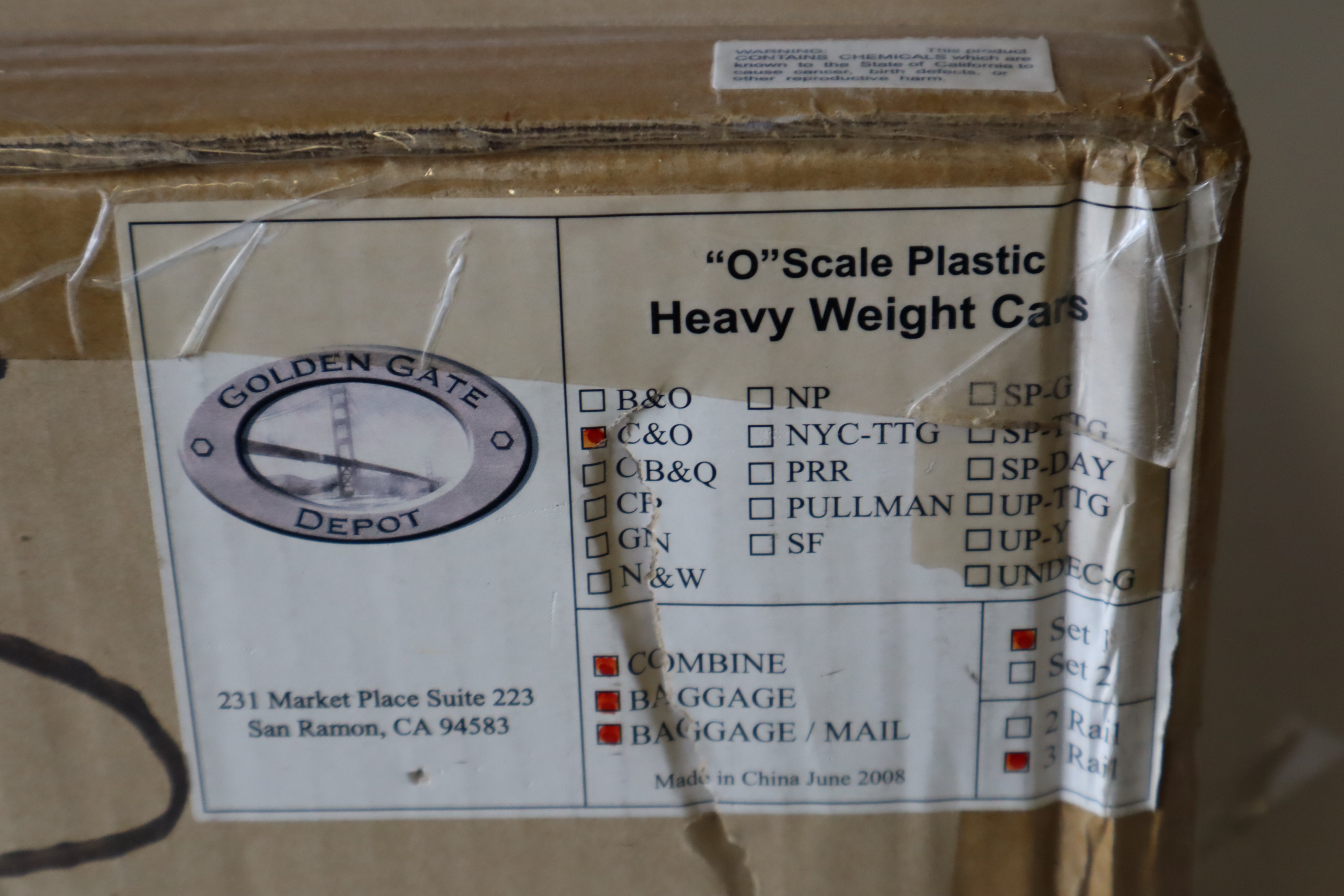 2008 Golden Gate Chesapeake & Ohio Heavyweight Cars-Second hand-M8127