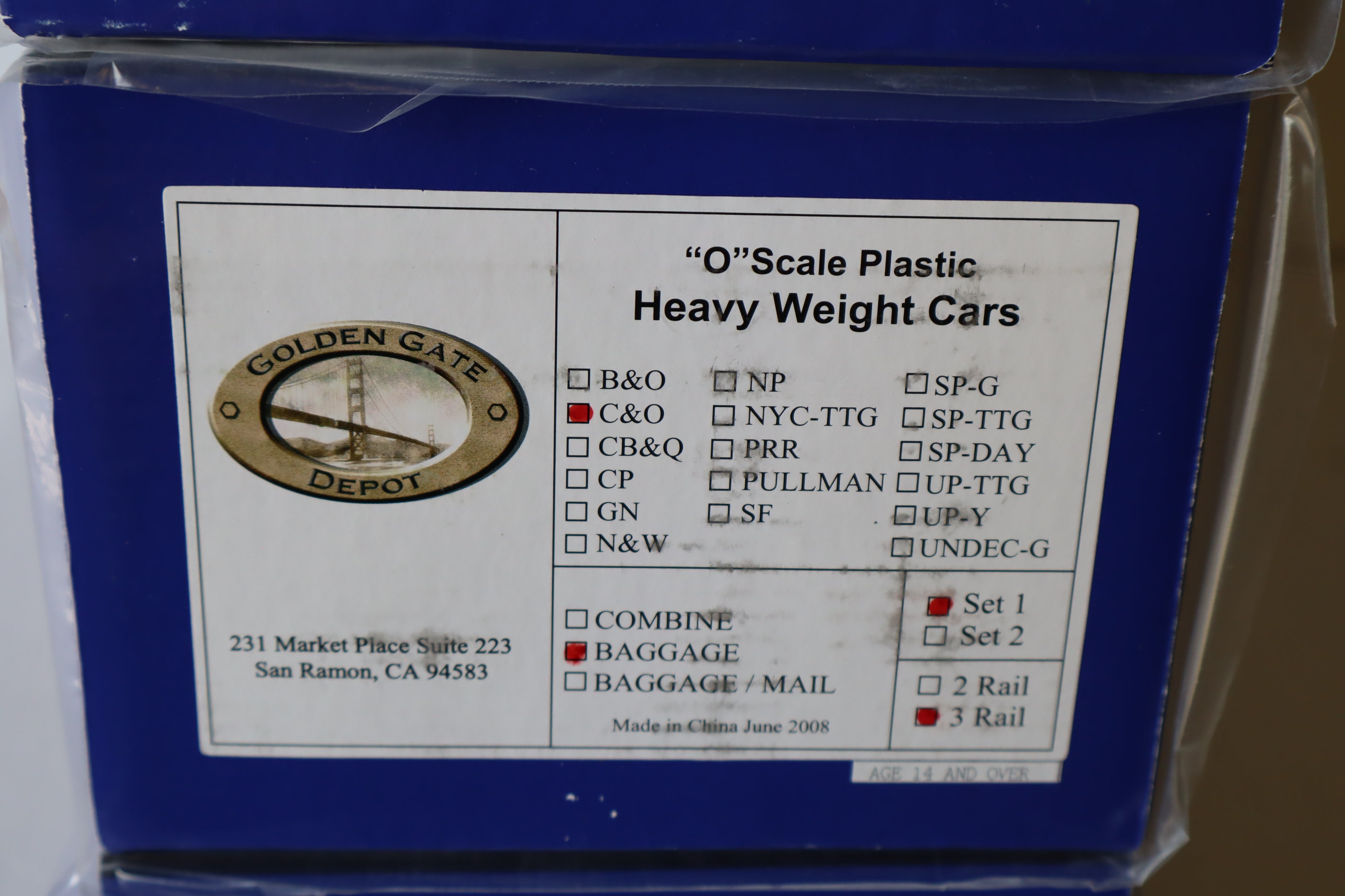 2008 Golden Gate Chesapeake & Ohio Heavyweight Cars-Second hand-M8127