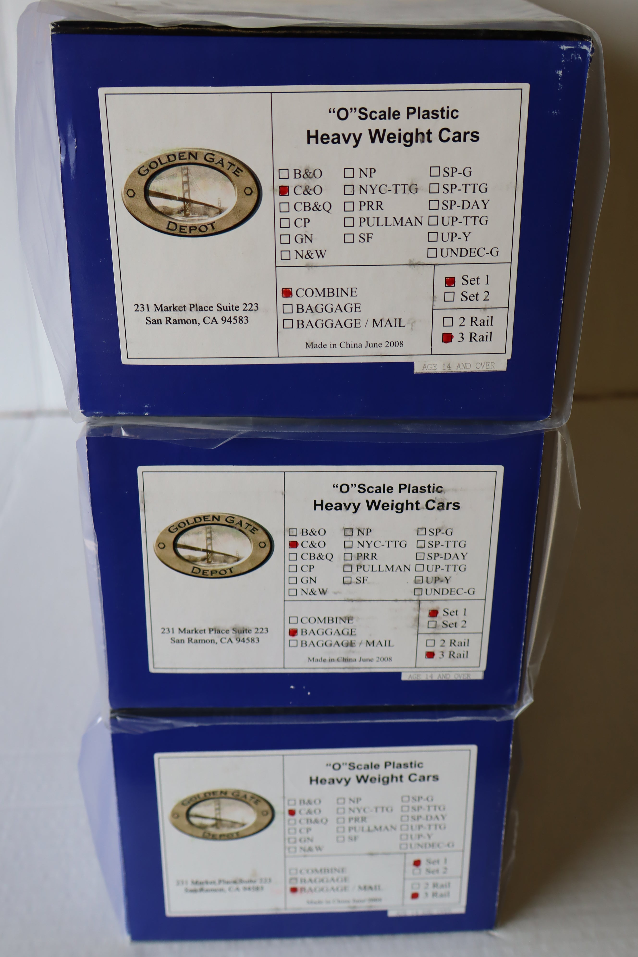 2008 Golden Gate Chesapeake & Ohio Heavyweight Cars-Second hand-M8127