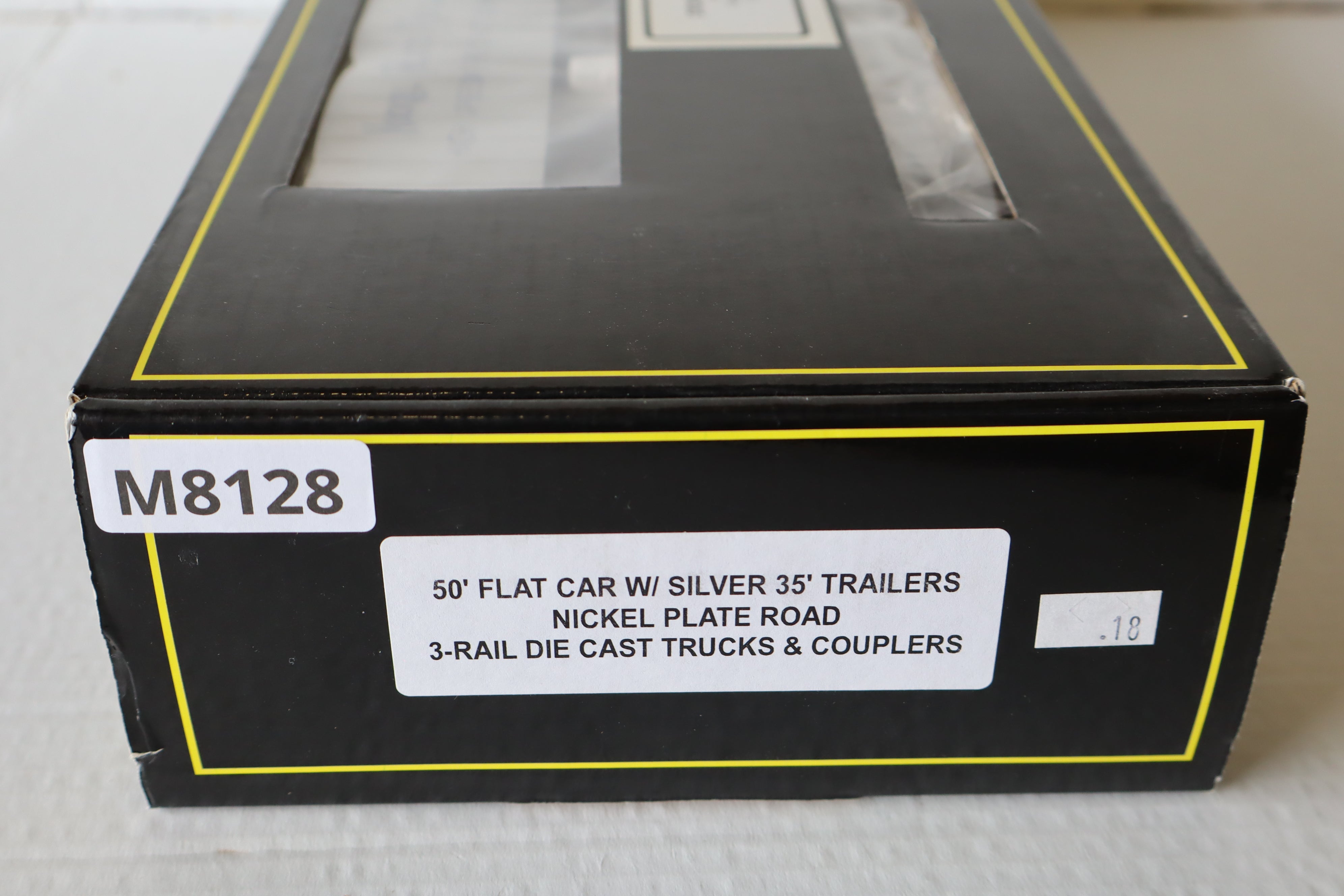 Weaver Nickel Plate Road 50' Flat Car w/ Silver 35' Trailers-Second hand-M8128
