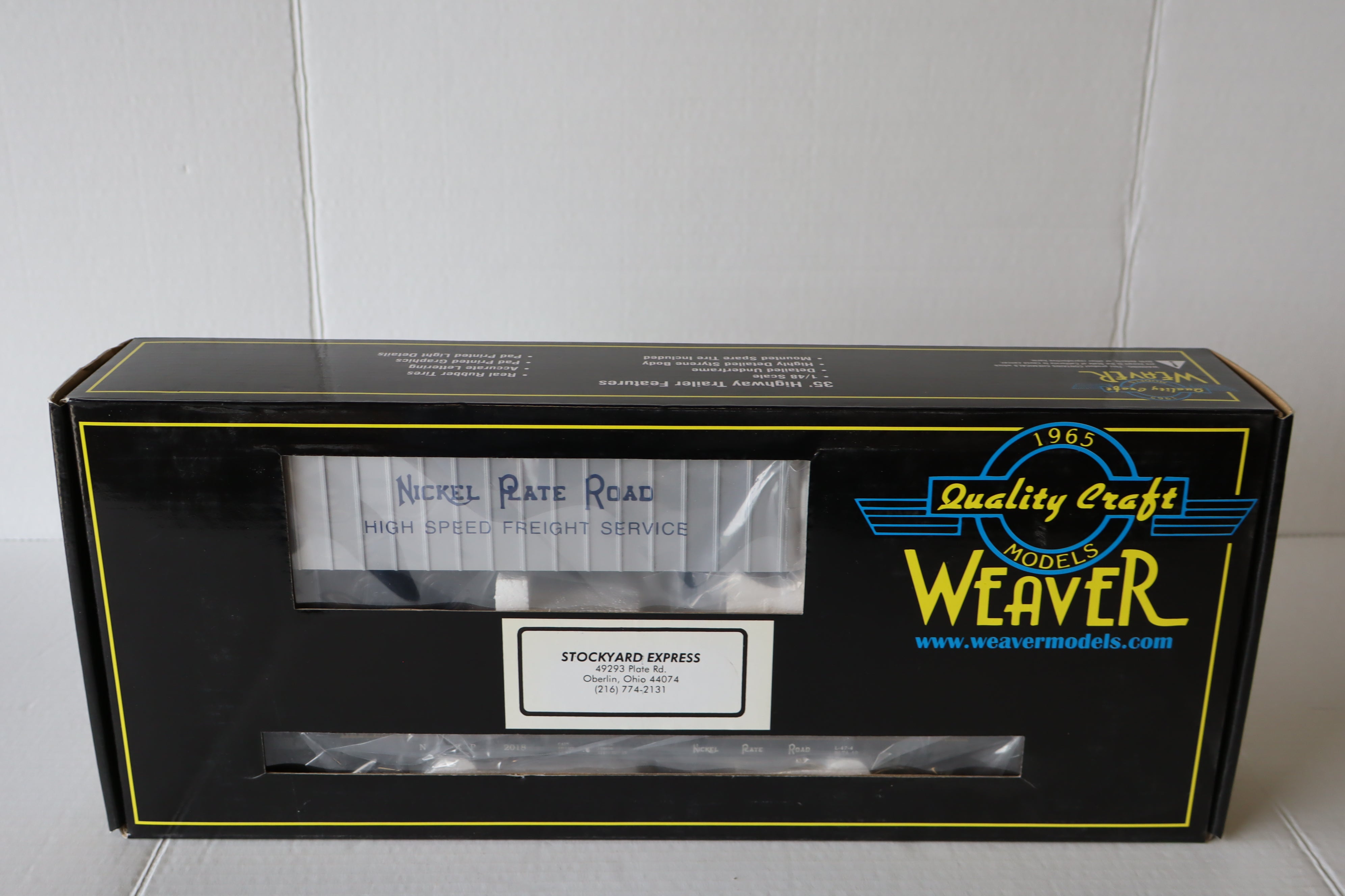 Weaver Nickel Plate Road 50' Flat Car w/ Silver 35' Trailers-Second hand-M8128