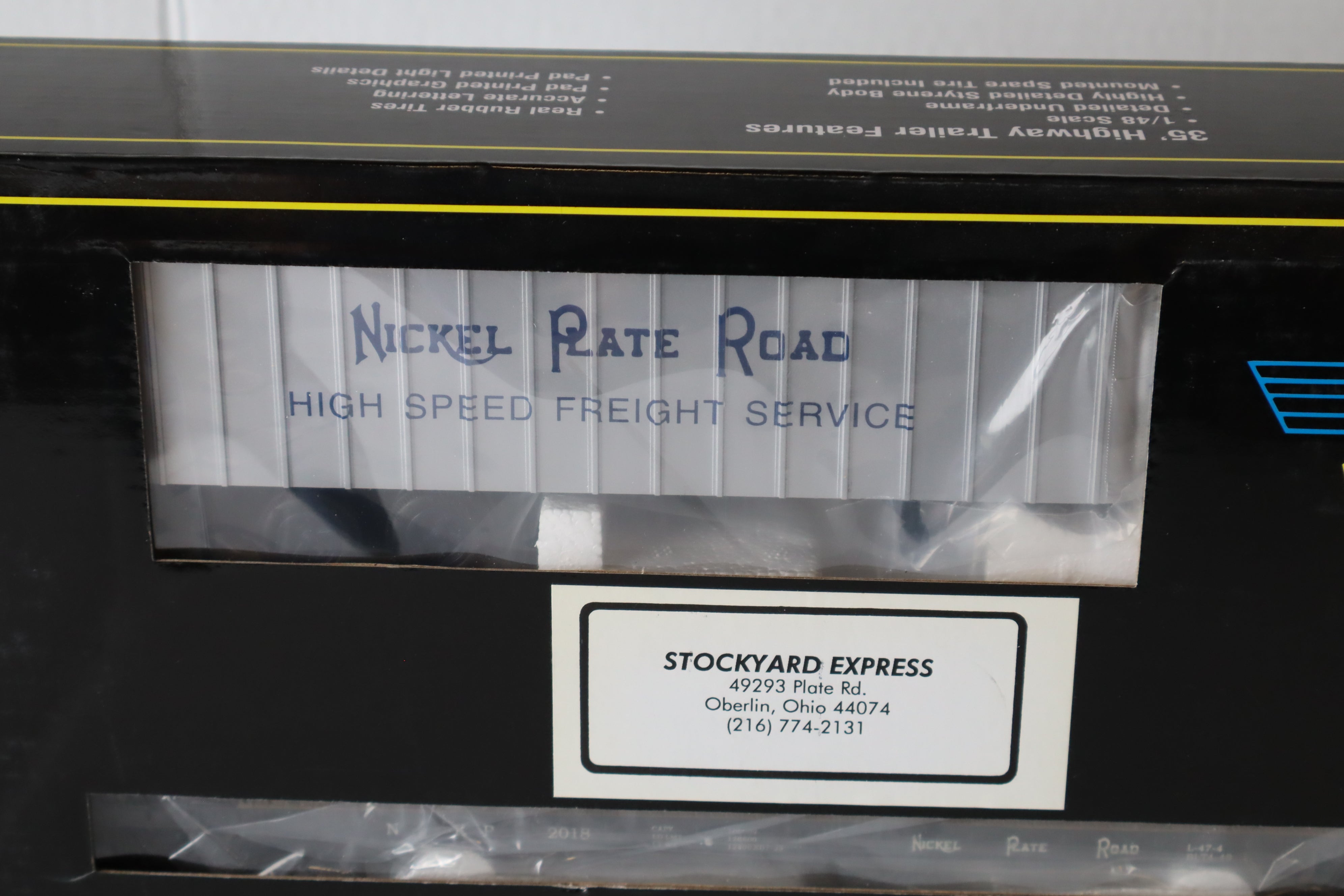 Weaver Nickel Plate Road 50' Flat Car w/ Silver 35' Trailers-Second hand-M8128